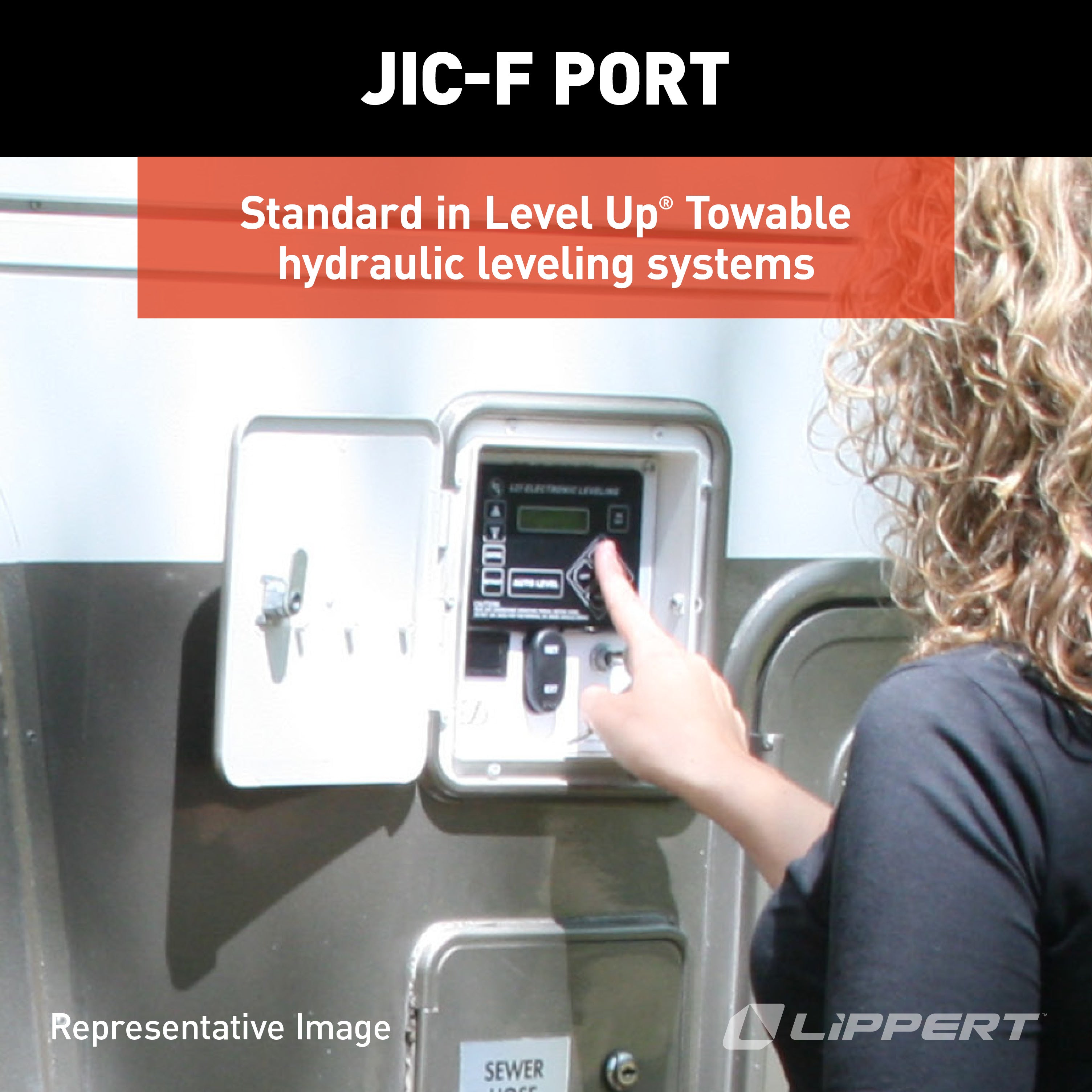 Lippert Level Up Hydraulic Hose End Fitting (Jic) - Crimp-On Coupling #138416 - Image 4