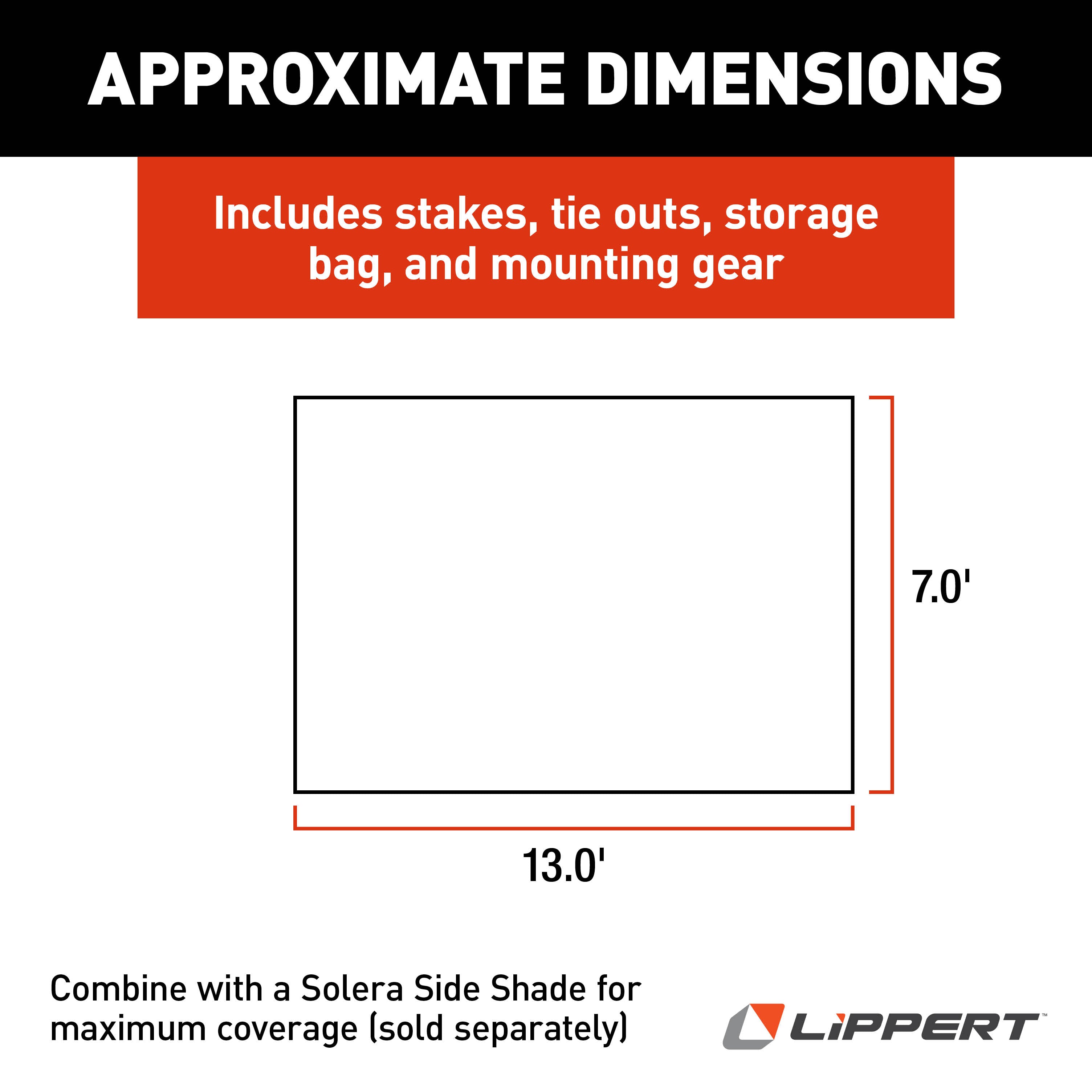 Solera Super Shade Rv Awning Front Panel - 7' X 13' #3797820713 - Image 3