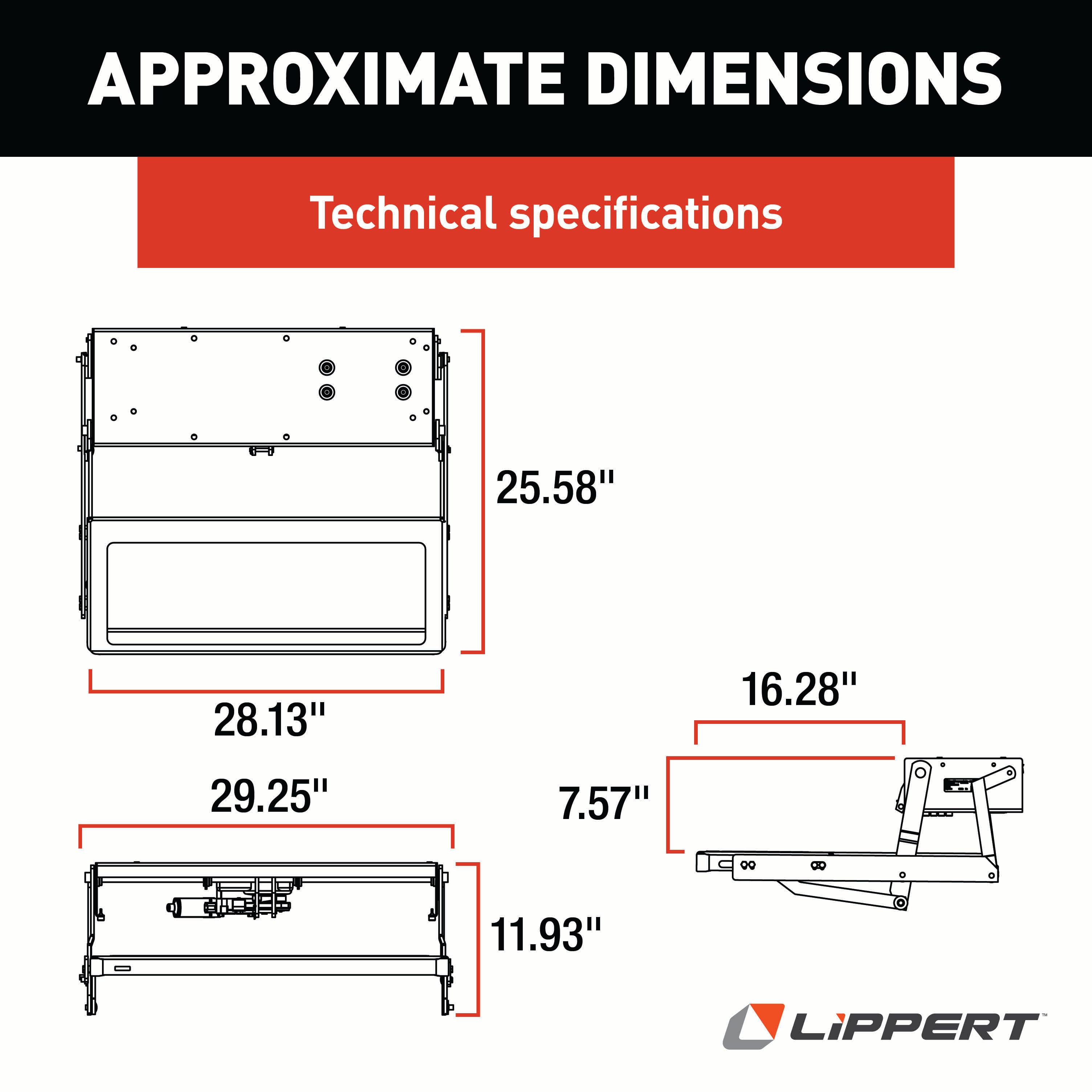 Lippert - 33 Series Step Assembly With Standard Drive Operation And Power Switch Kit - Image 2