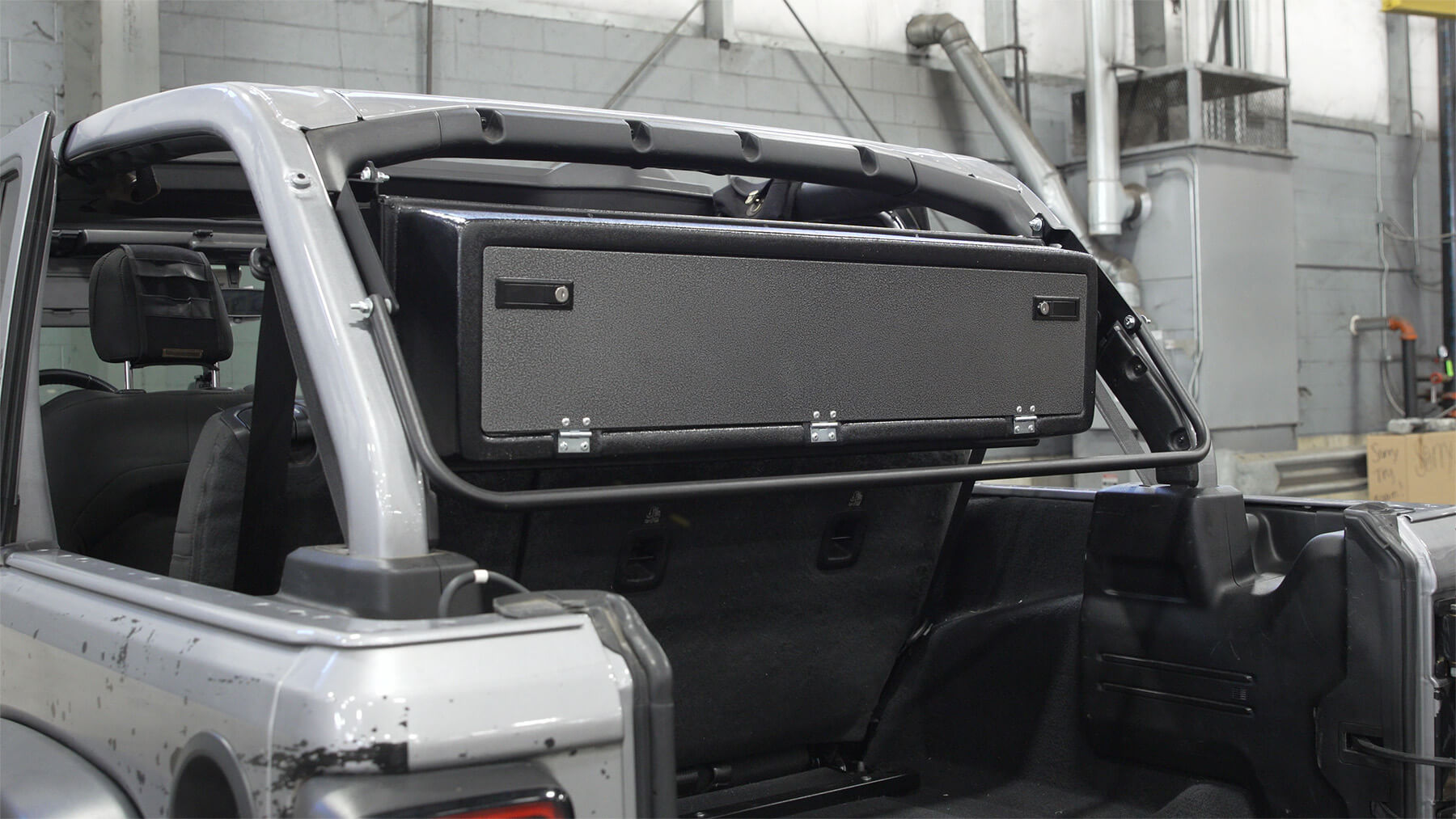 MORryde JP54-080 Overhead Storage Lock Box - 2018-Current Jeep Wrangler JL - Secure Overhead Storage