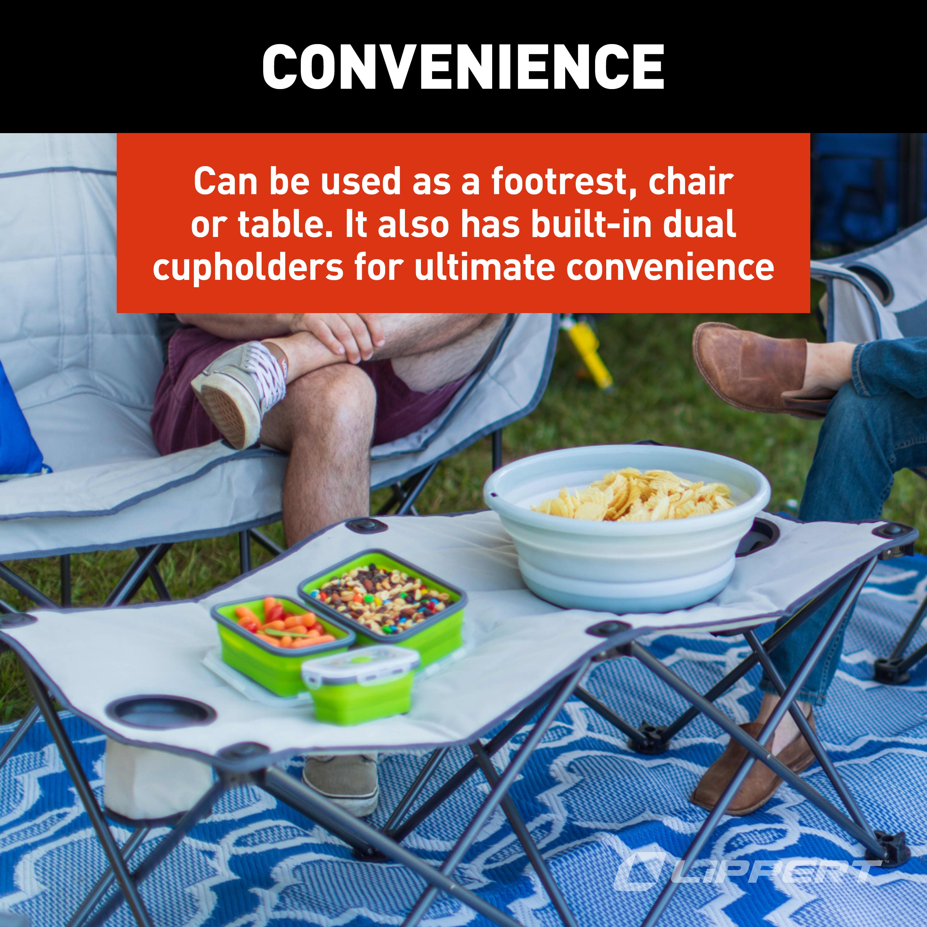 Lippert - Campfire Ottoman - Sand - Image 6