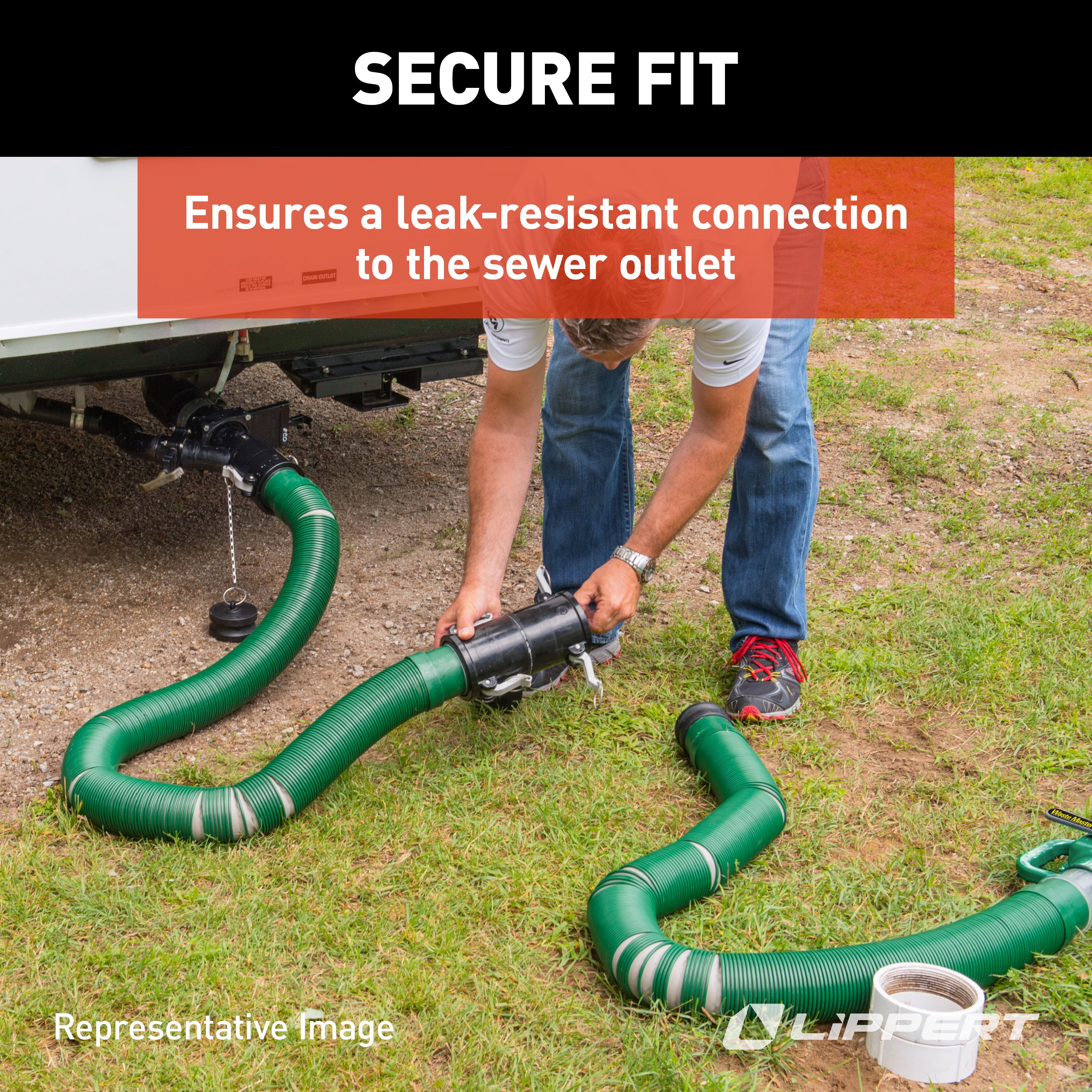 Lippert Waste Master Replacement Seal Kit For Nozzle On Rv Sewer Hose #360807 - Image 4