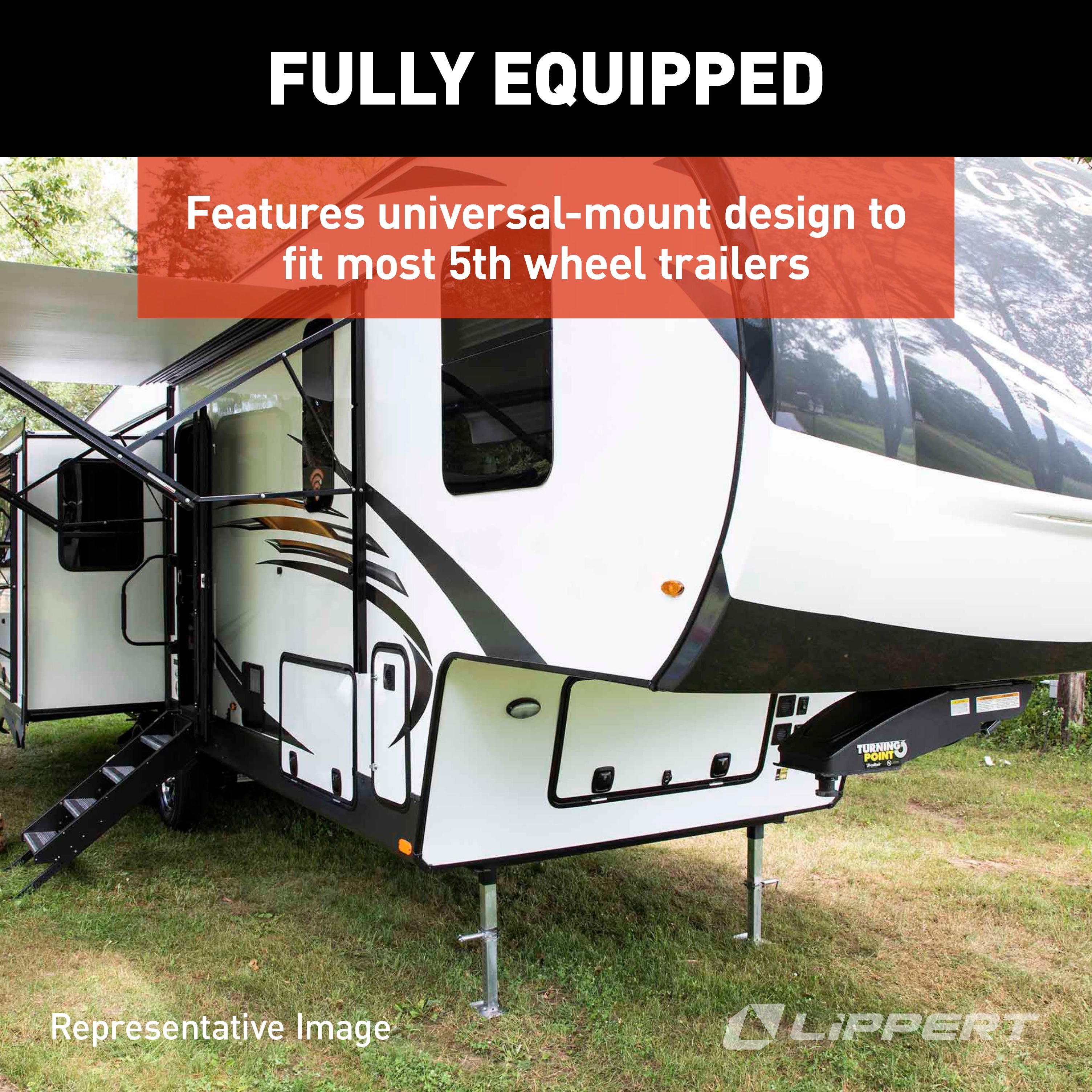 Lippert Universal-Mount Power 5Th Wheel Landing Gear Kit - 6,000 Lbs. #333964 - Image 4