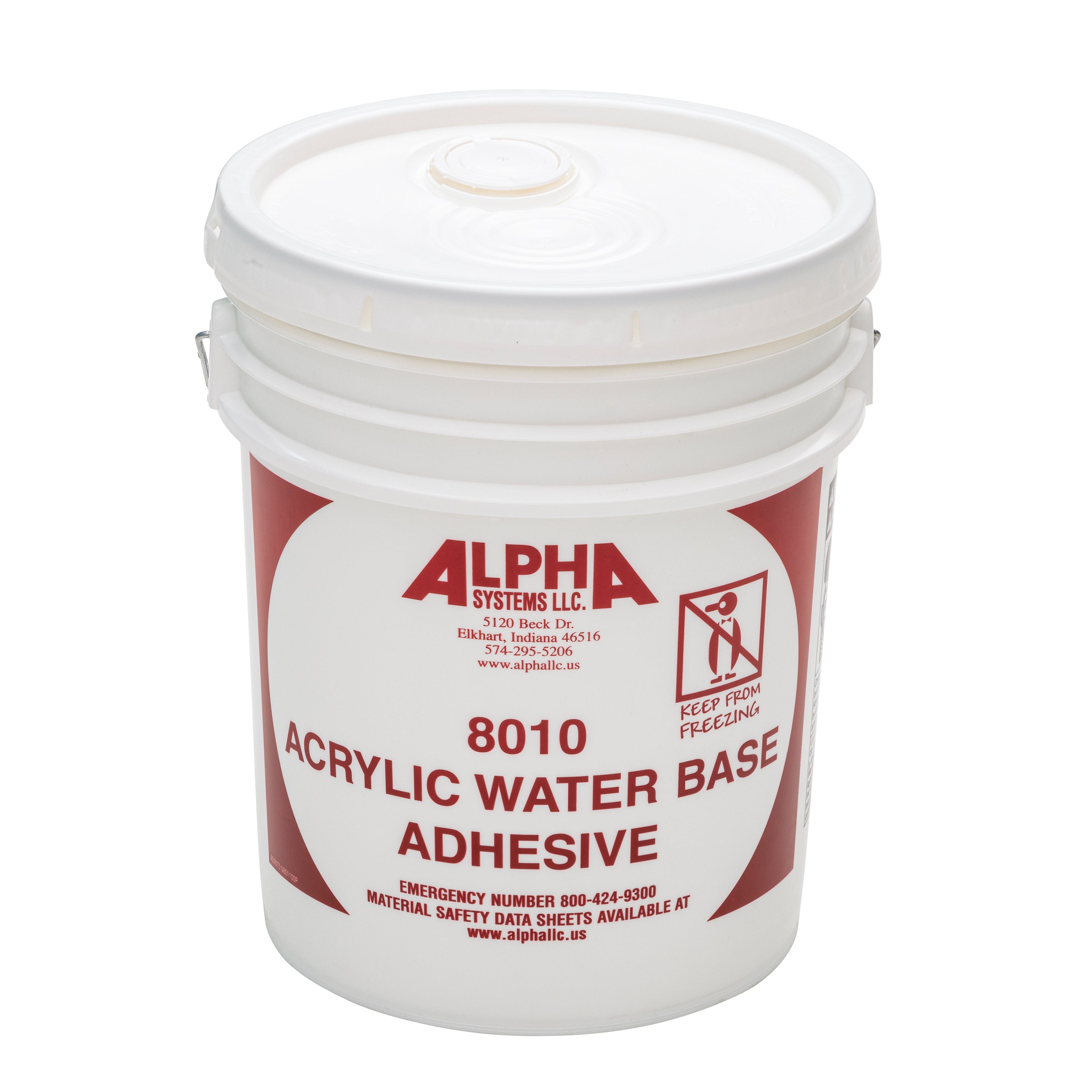 Alpha Systems - 8010 Water Based Adhesive (5 Gallon) - Image 1