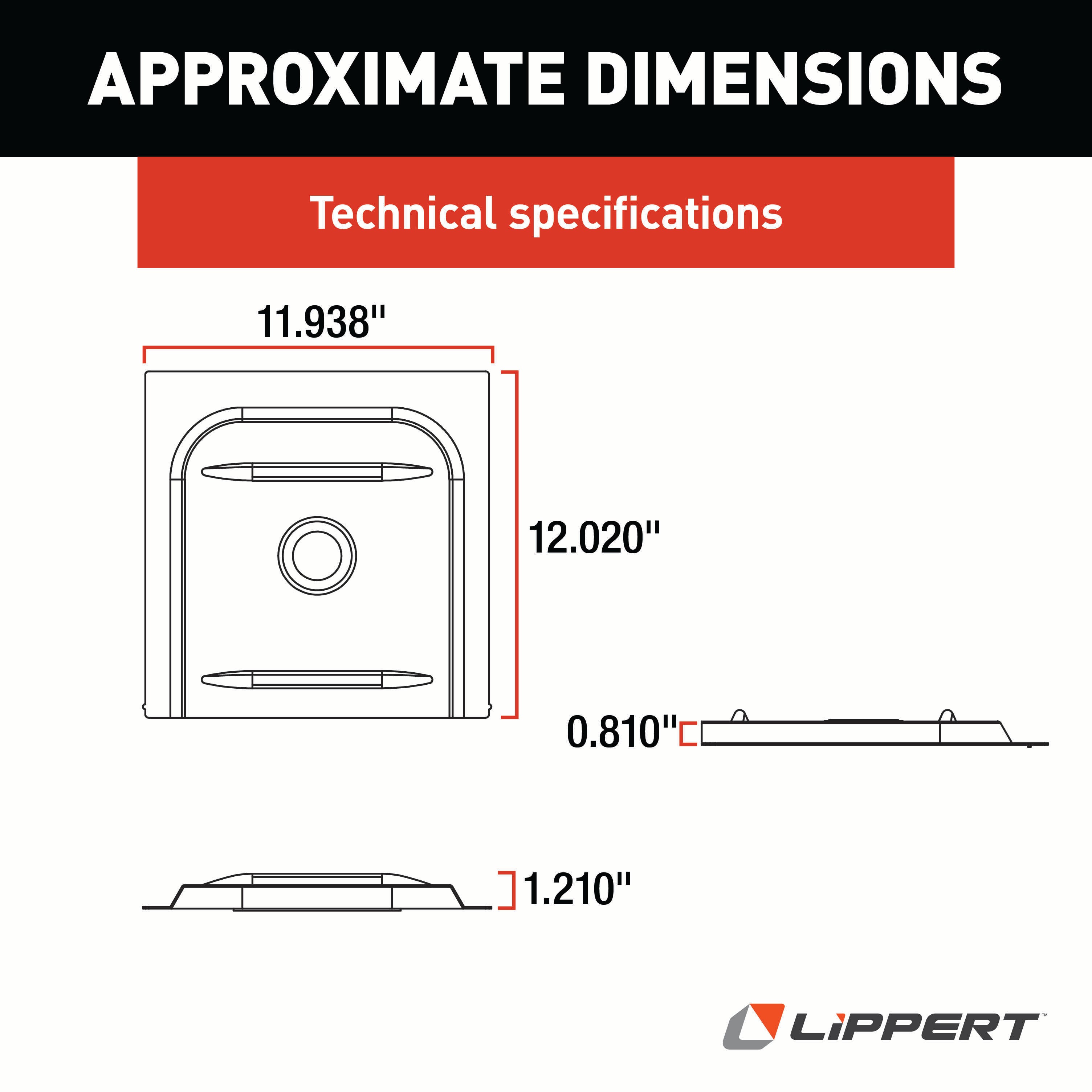 Lippert Motorhome Entry Screen Door Bubble Slider Panel #234101 - Image 2