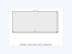 MAKS Fresh Water Tank 60 X 28 X 8.5 - 40 Gallons - End Center Low Point Drain - Molded Tank