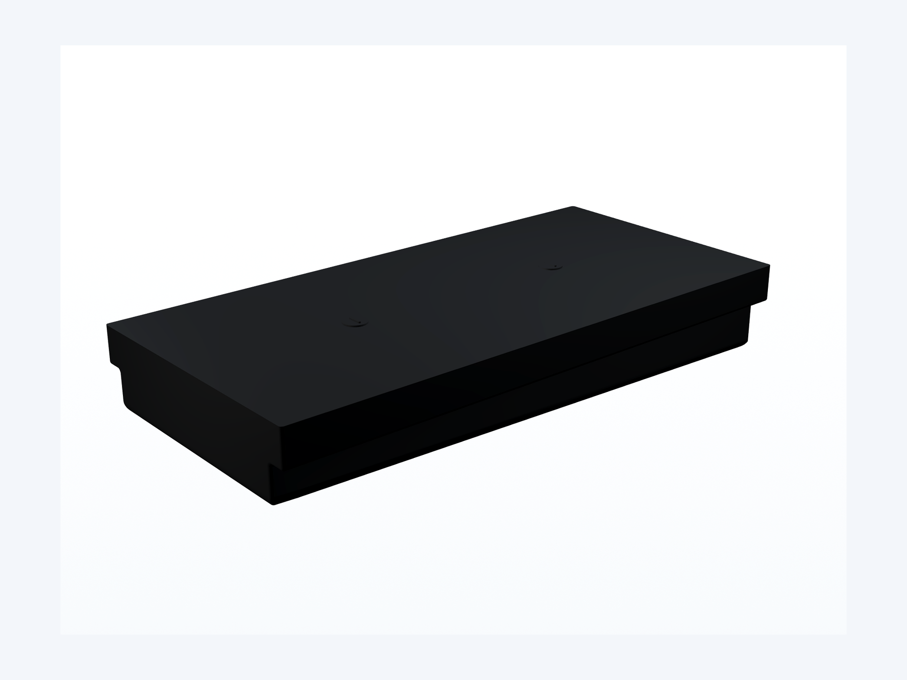 MAKS Holding Tank 46 X 22 X 8.5 - 27 Gallons - Side Left Hand Drain - Blank Tank reference close