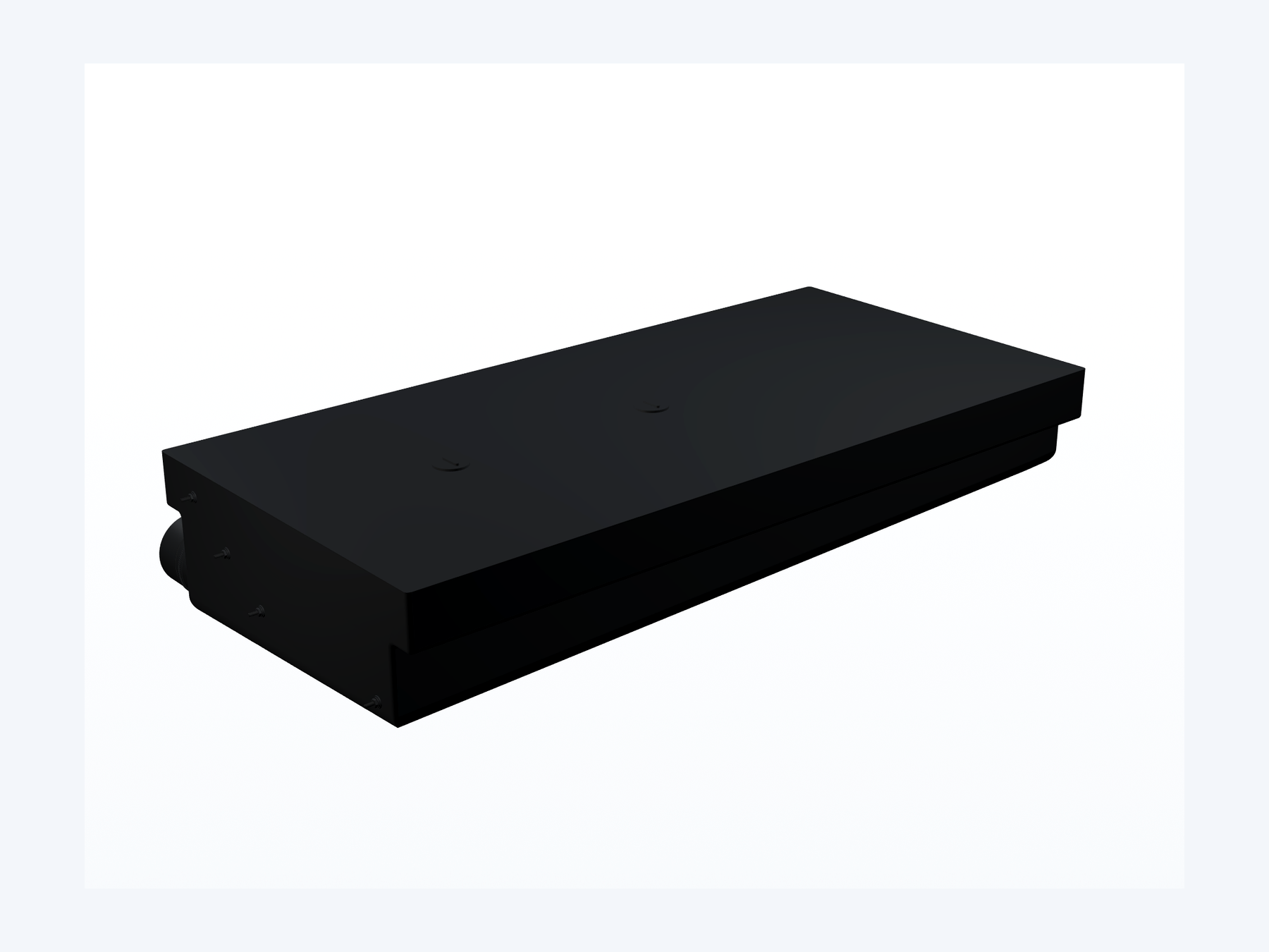 MAKS Holding Tank 46 X 22 X 8.5 - 27 Gallons - Side Right Hand Drain - Blank Tank reference close