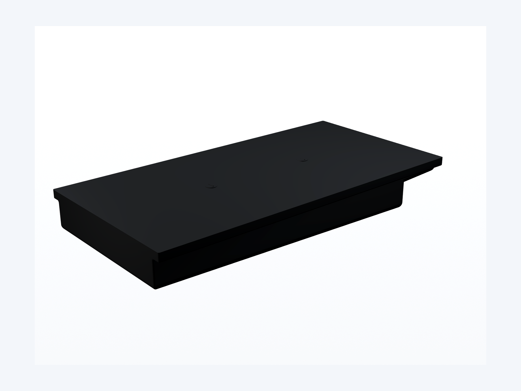 MAKS Holding Tank 57.5 X 29 X 8 - 40 Gallons - End Center Drain - Blank Tank reference close