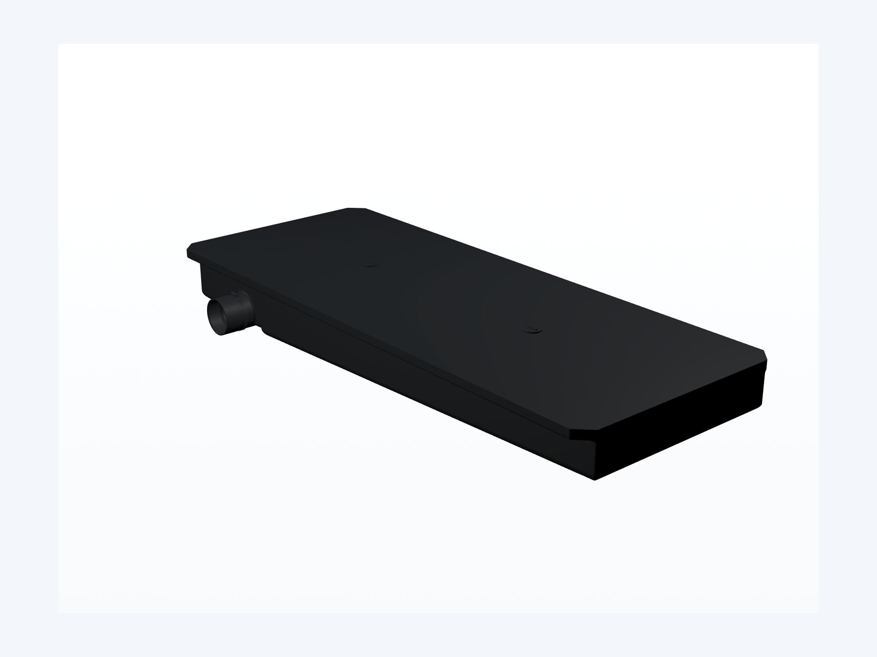 MAKS Holding Tank 60 X 24 X 7 - 29 Gallons - Side Left Hand Drain - Blank Tank reference close