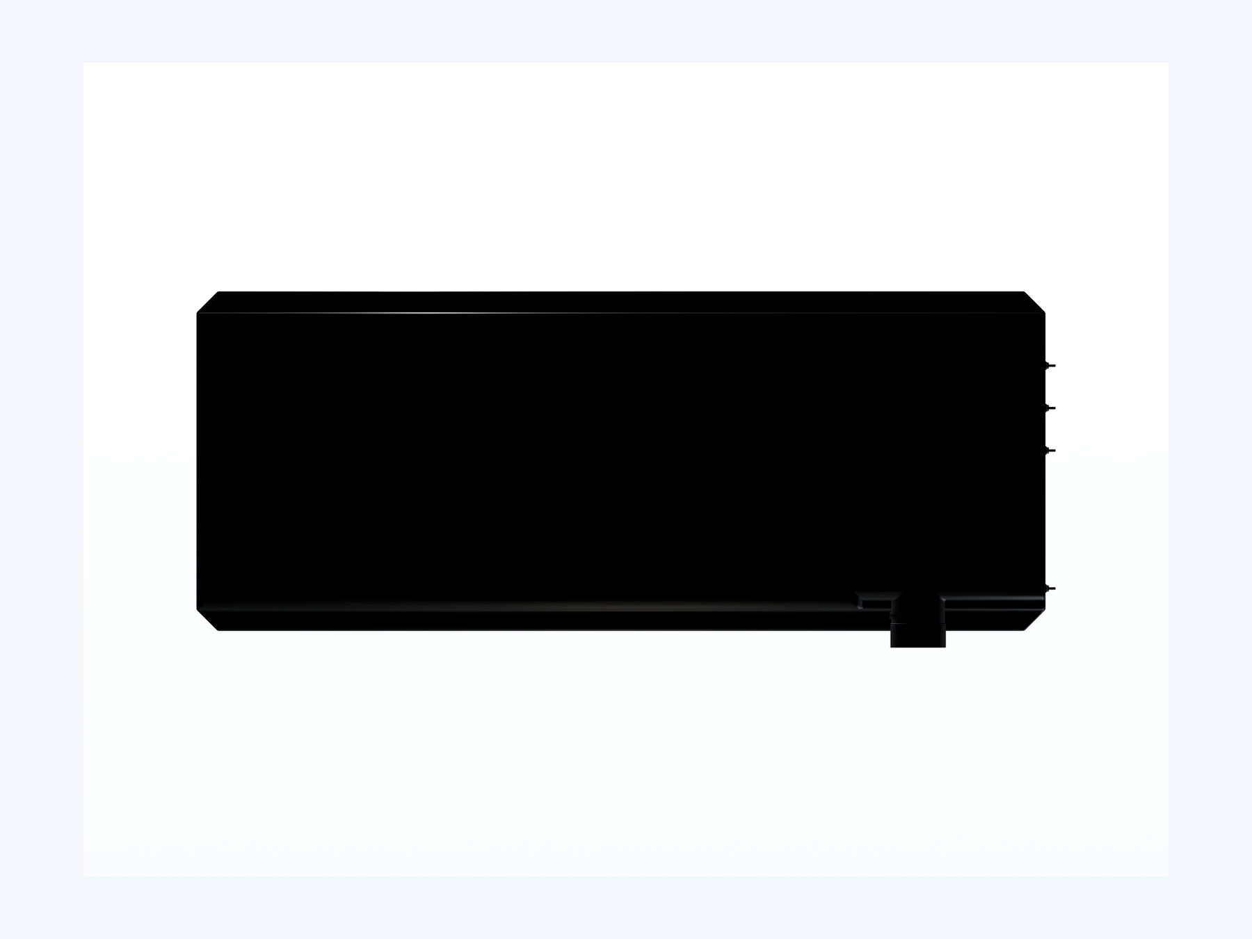 MAKS Holding Tank 60 X 24 X 7 - 29 Gallons - Side Left Hand Drain - Blank Tank support 02