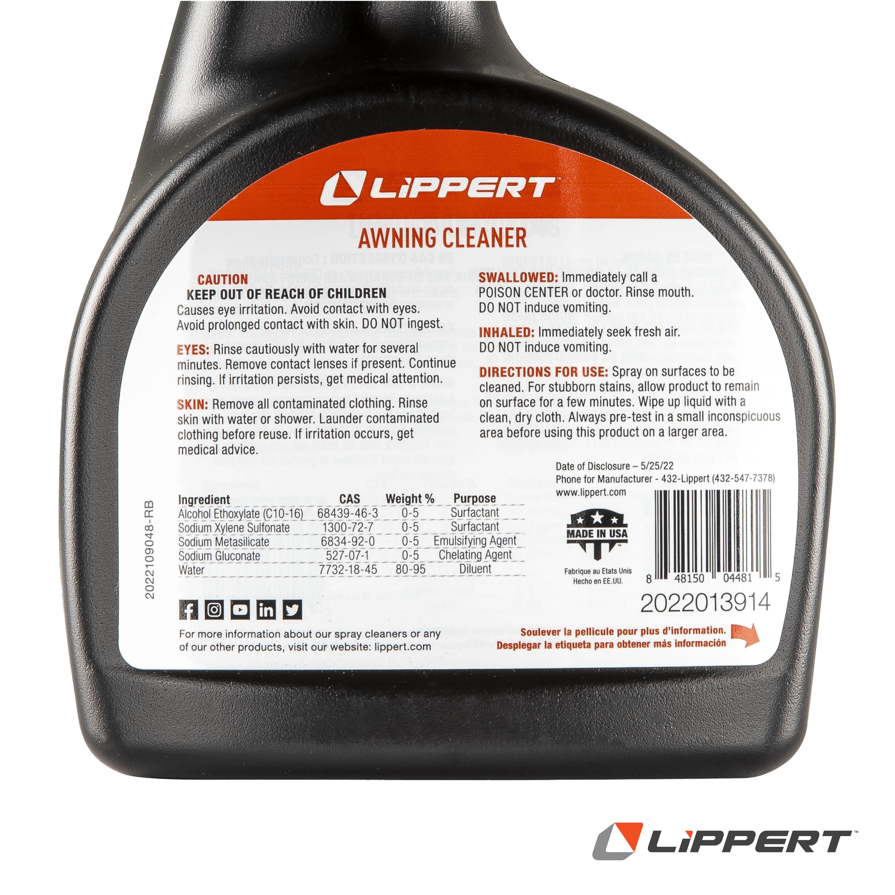 Lippert Rv Awning Cleaner - 32 Oz. - Image 3