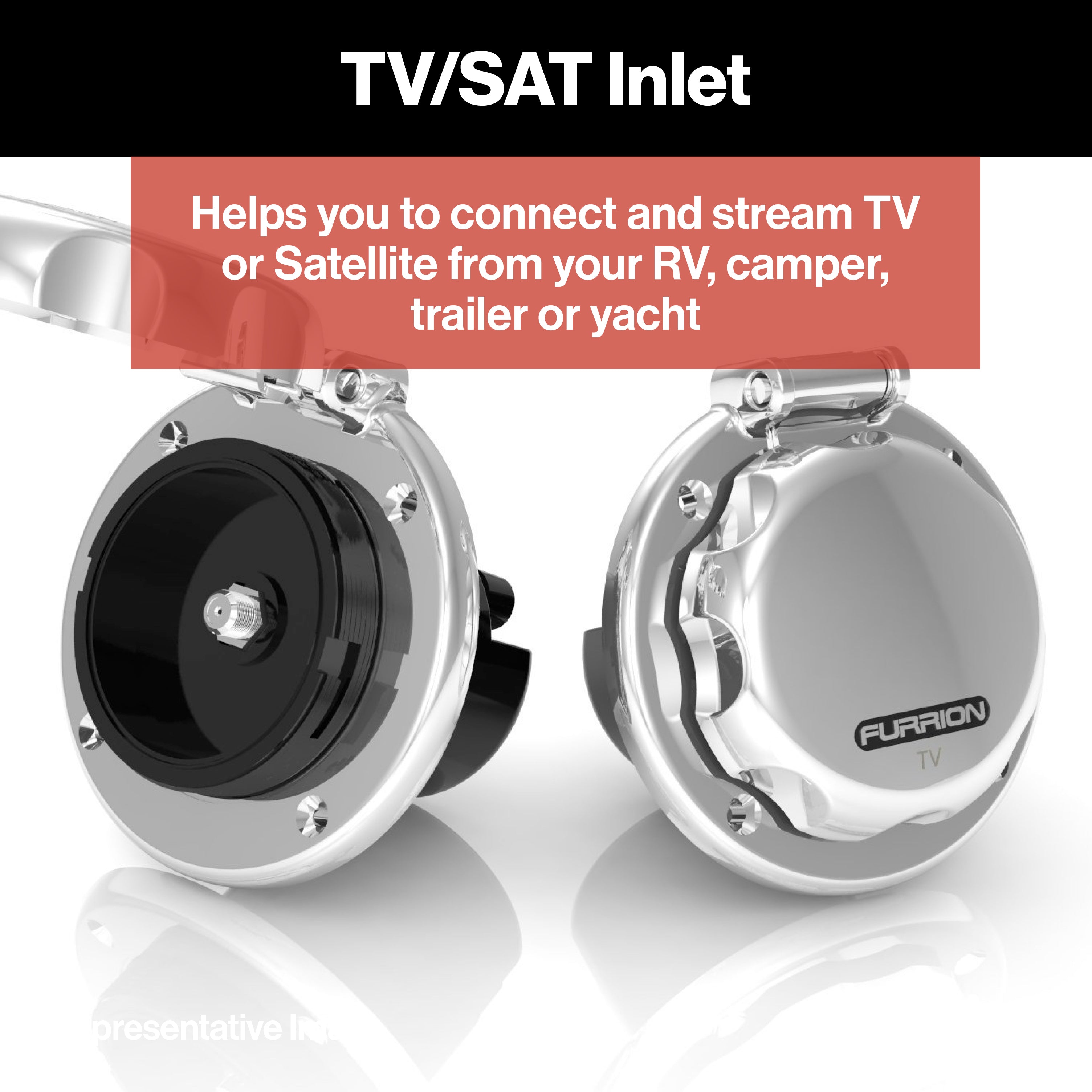 Furrion Tv/Satellite Inlet - Stainless Steel #Ftvins-Ss - Image 4