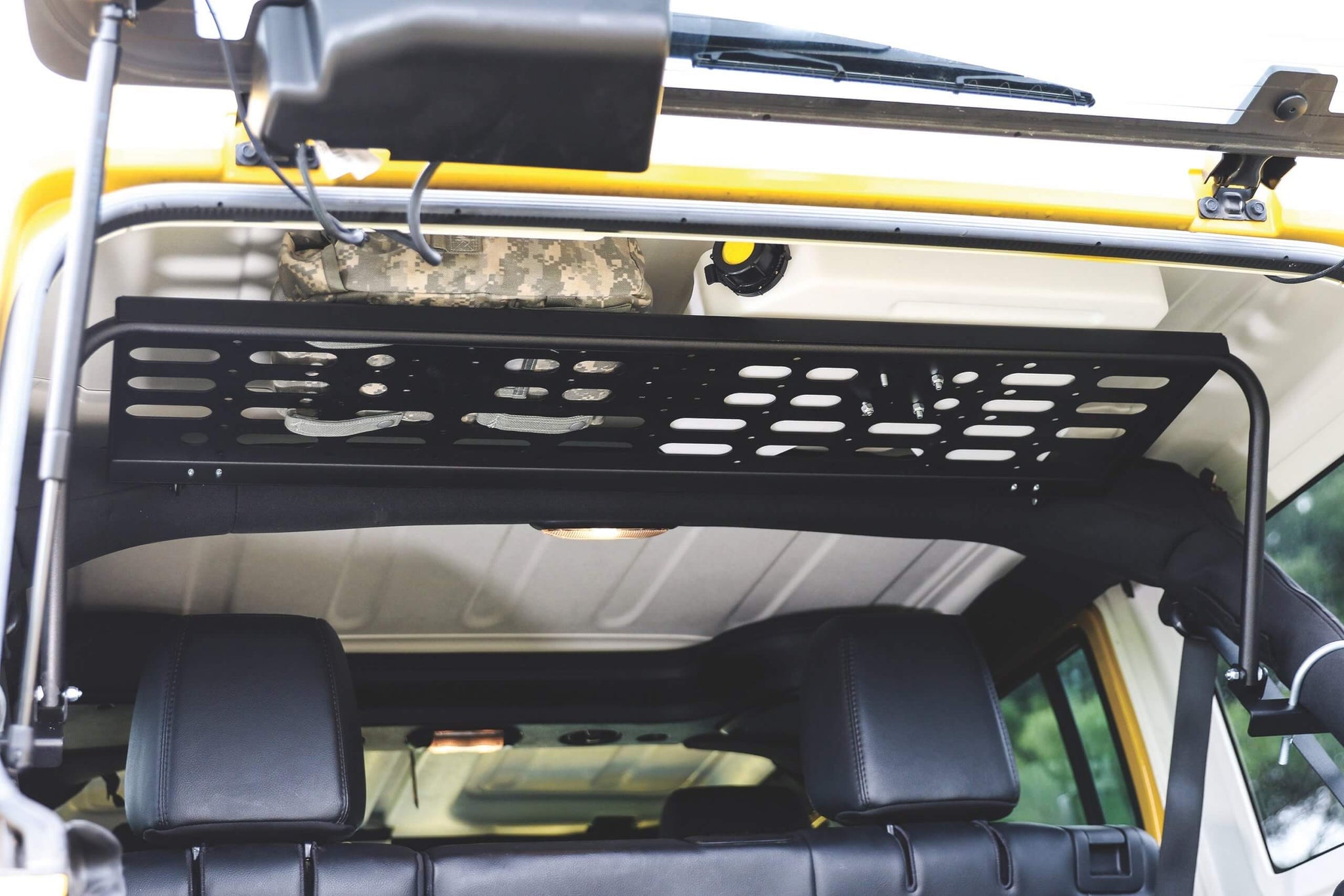 MORryde - JP54-051 Jeep Wrangler JKU Overhead Flip-Down Molle Panel 07-17 - Ceiling Storage System