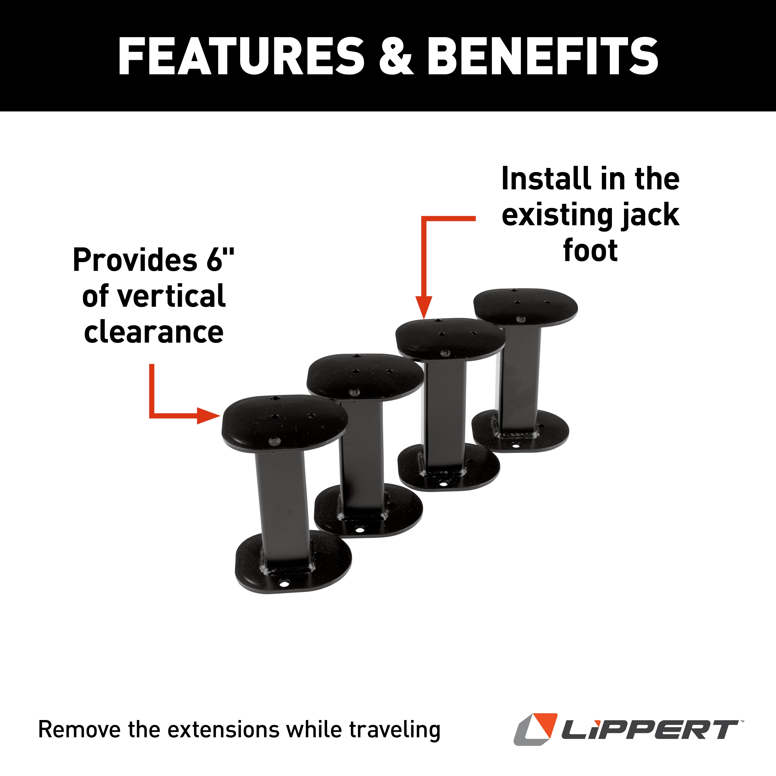 Happijac 6" Jack Lift Extenders #530000 - Image 2