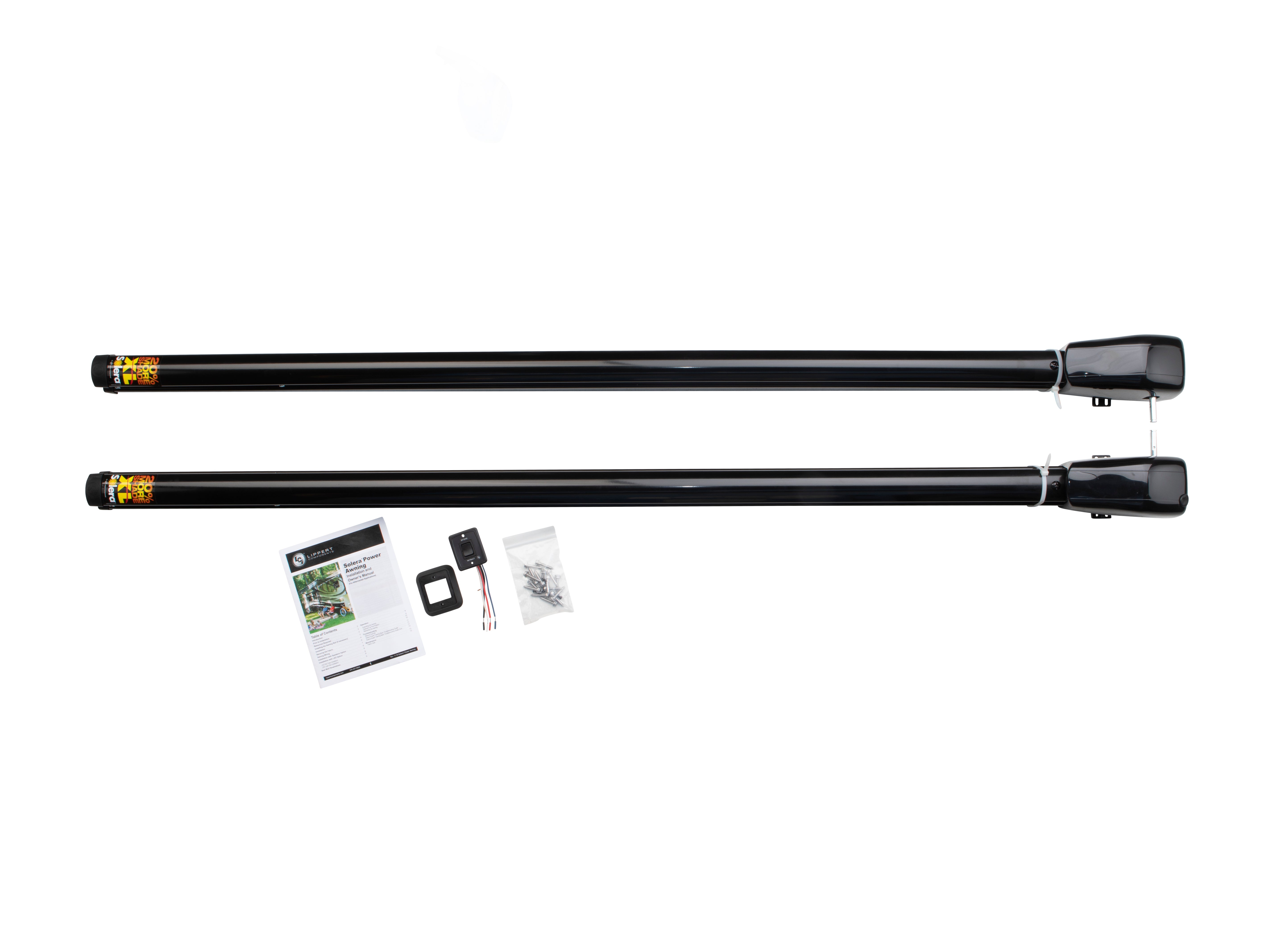 Solera 3000Xl Series Rv Awning Arms & Hardware Kit - 78" Black #362243 - Image 2