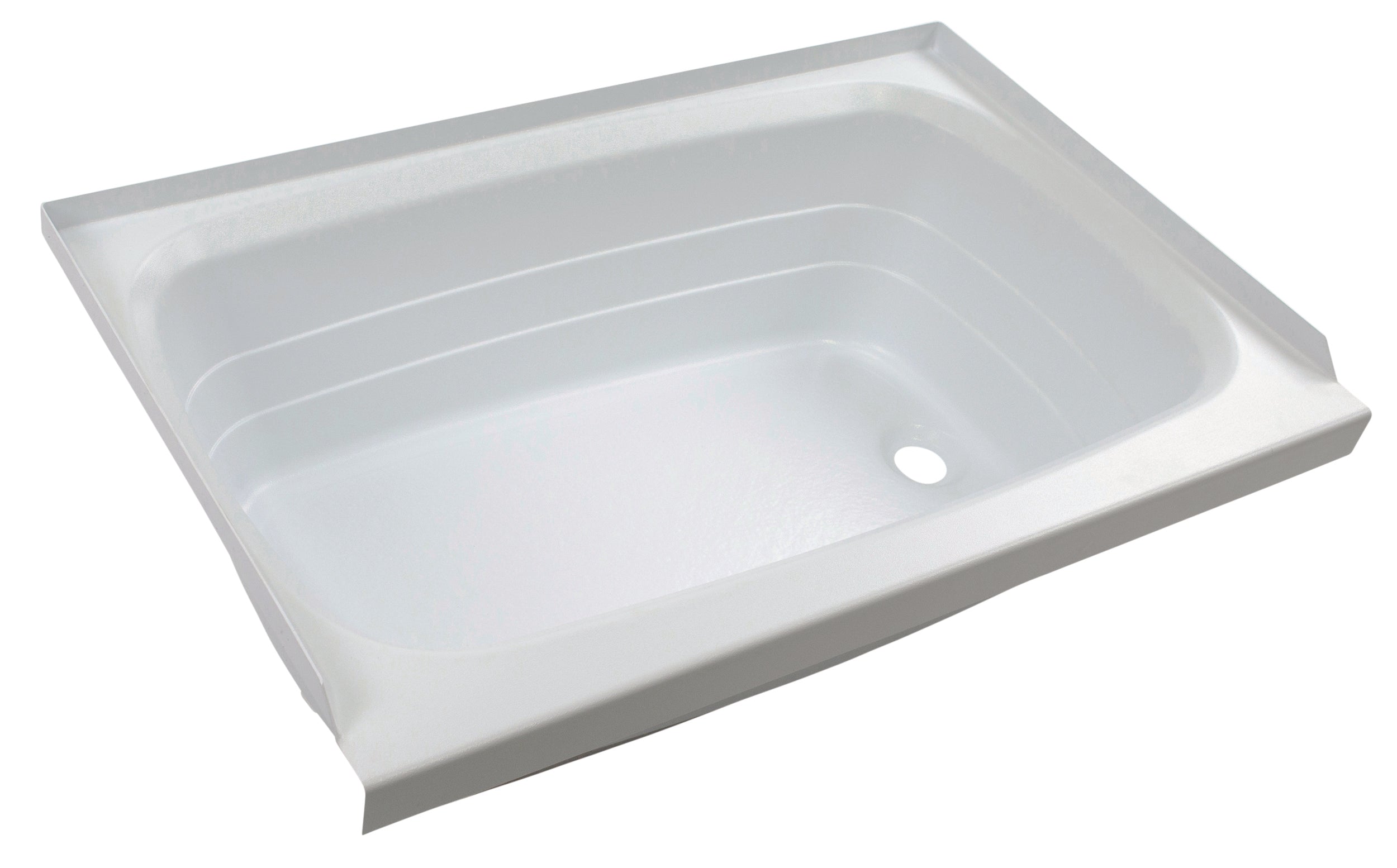 Lippert Bathtub With Right Drain - 24" X 36", White #W2436Rhspk - Image 1