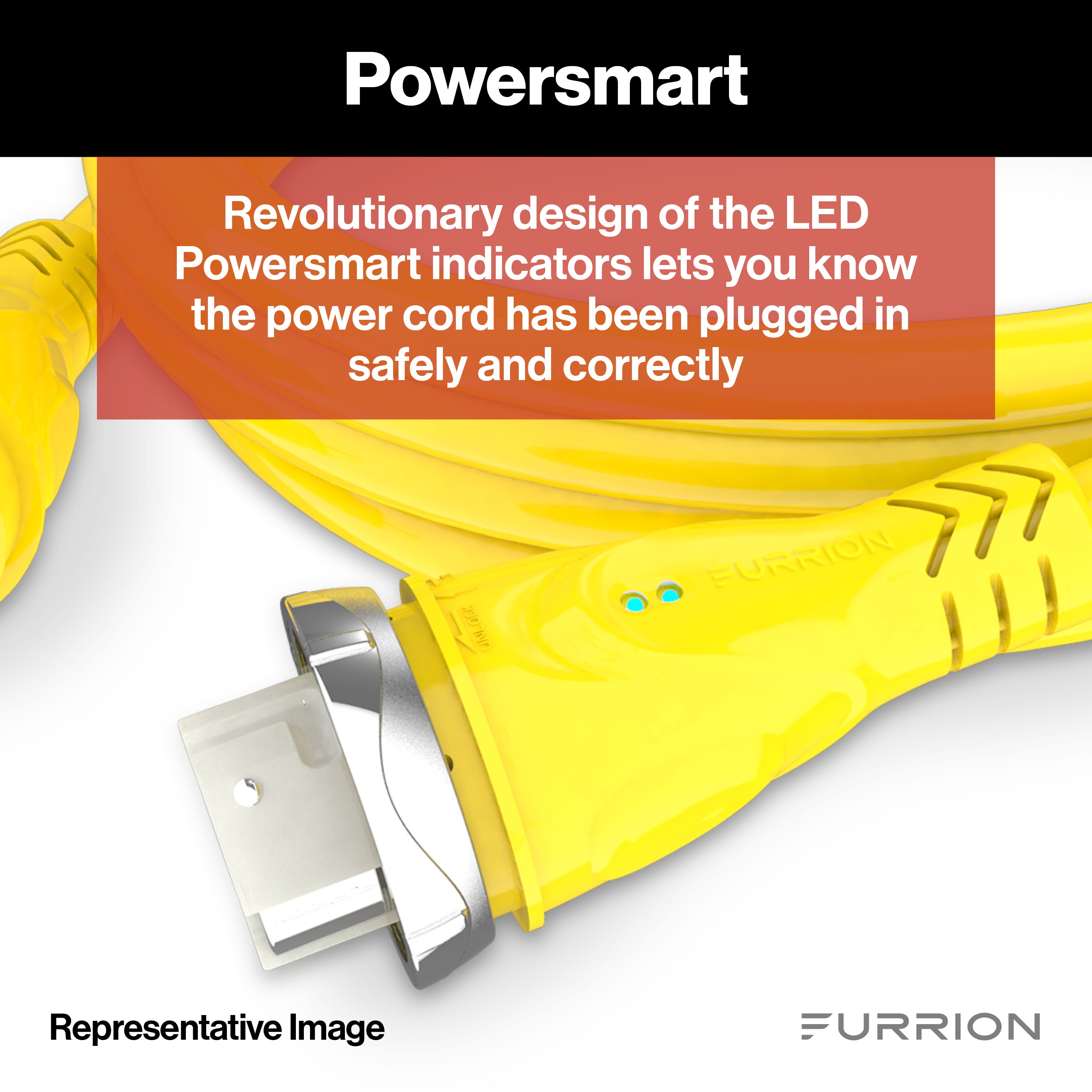 Furrion Powersmart 50' Rv Power Cord - 50A, 125/250V, Yellow #F50250-Sy-Am - Image 4