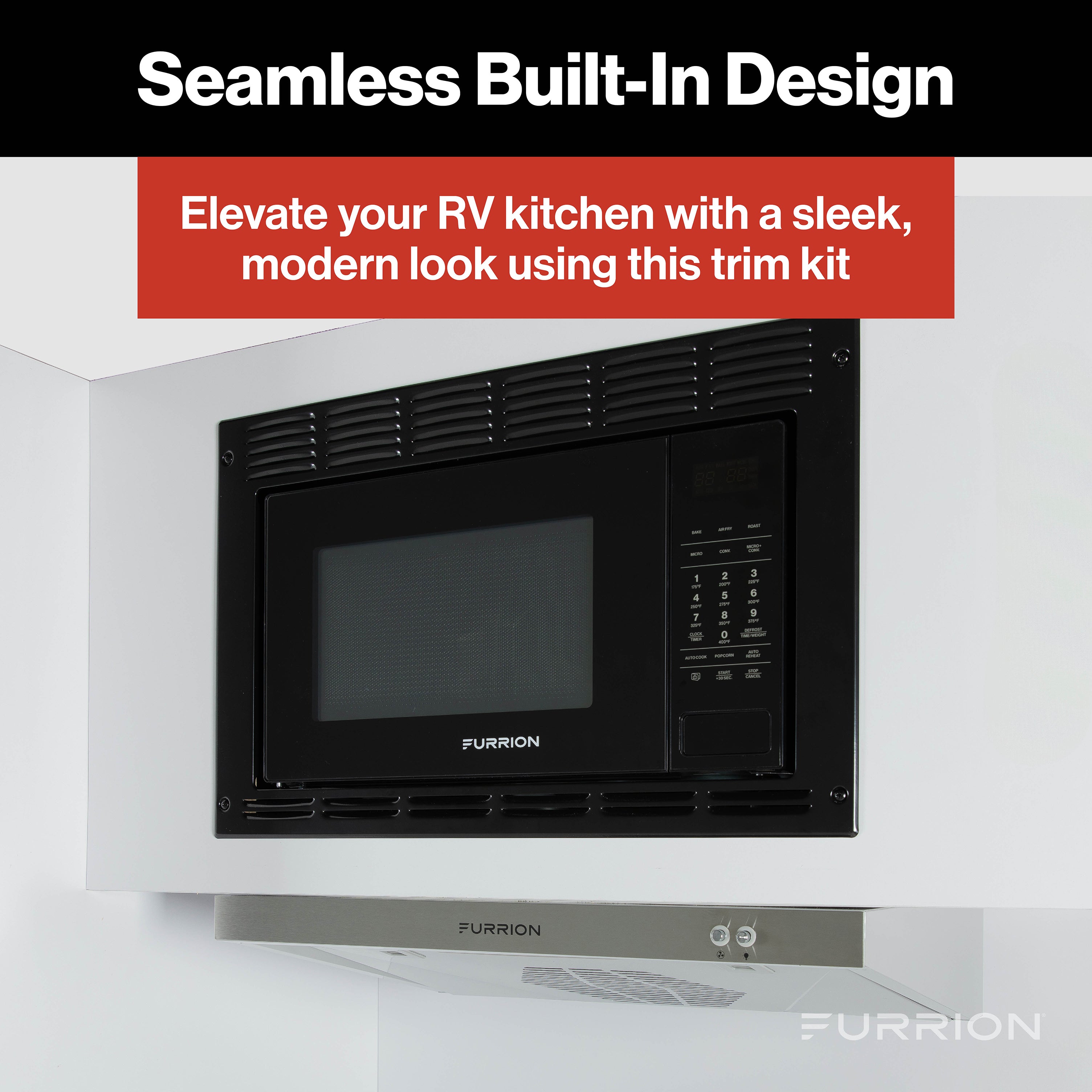 Furrion Trim Kit For 0.9 Cu. Ft. Built-In Convection Microwave Oven With Air Fryer #Fmaml09-Bl-Tk - Image 4
