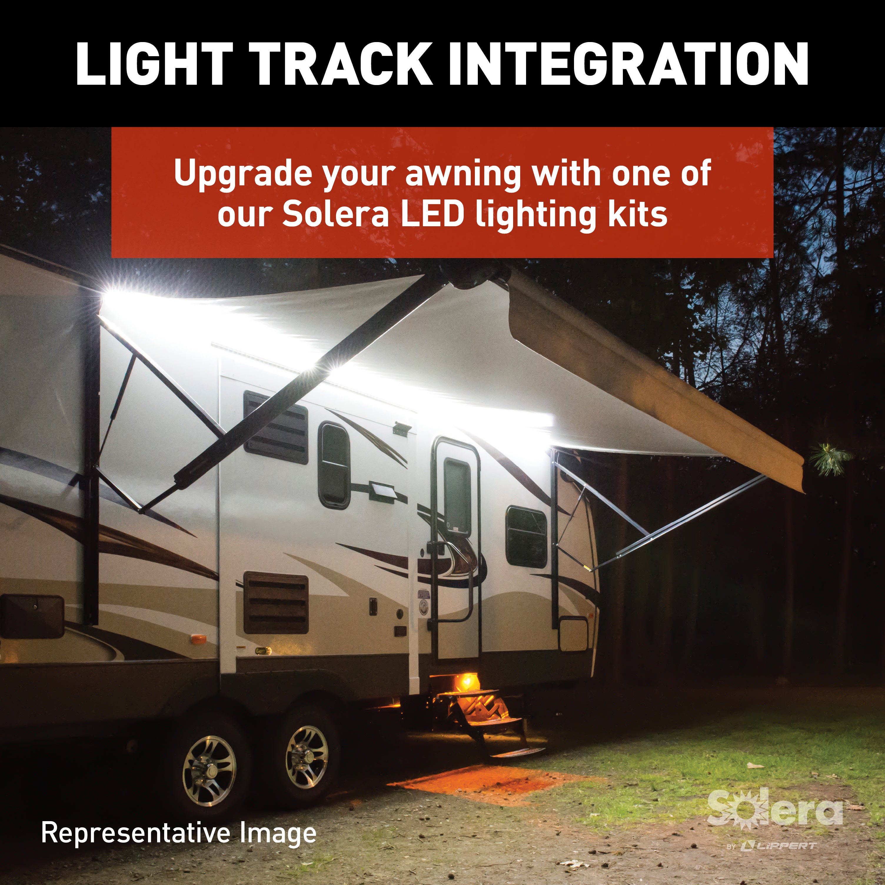 Solera Universal Vinyl Replacement Fabric For 14' Rv Awning - Green Fade #V000345097 - Image 3