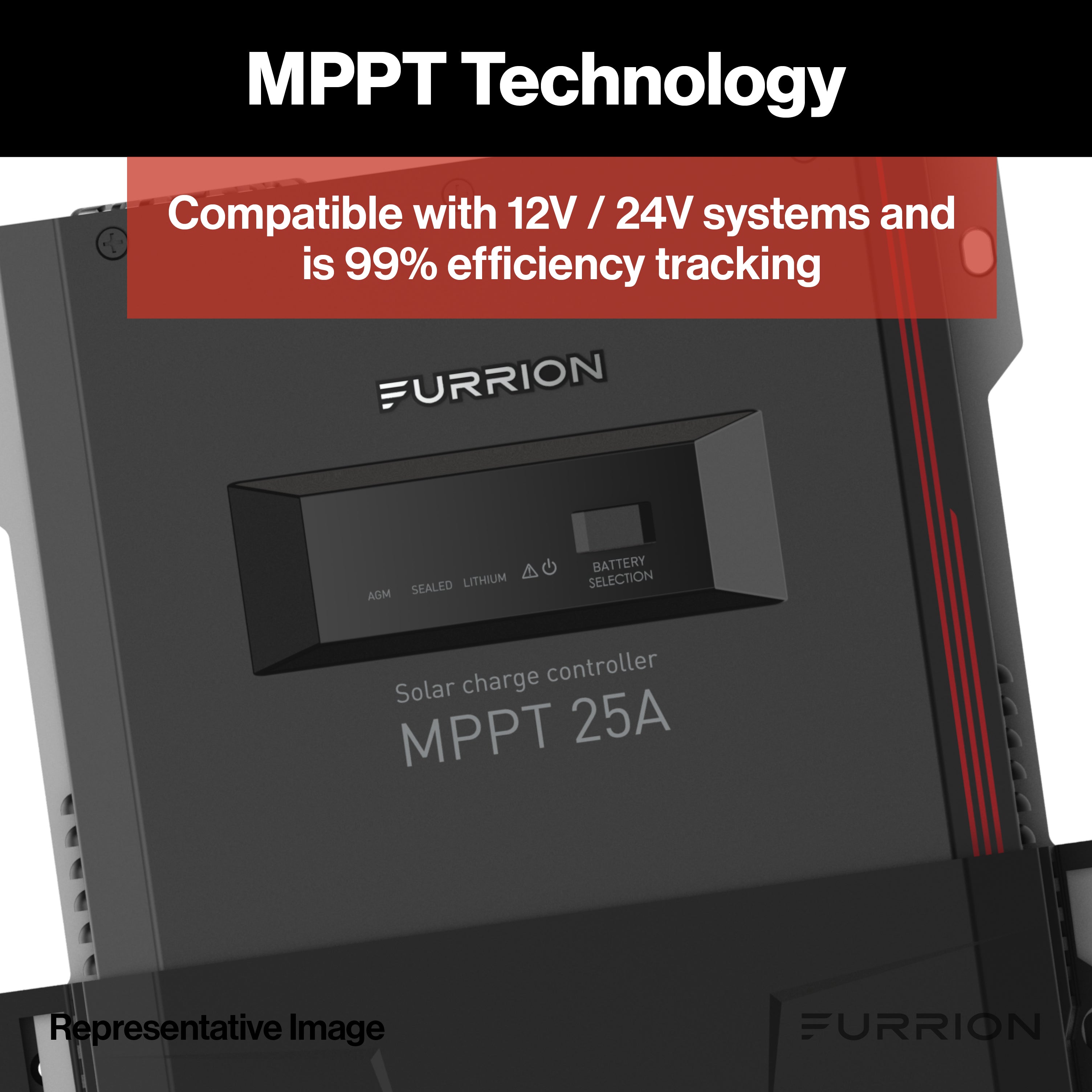Furrion 25A Wall-Mount Mppt Rv Solar Charge Controller #Fscc30Psw-Bl - Image 5
