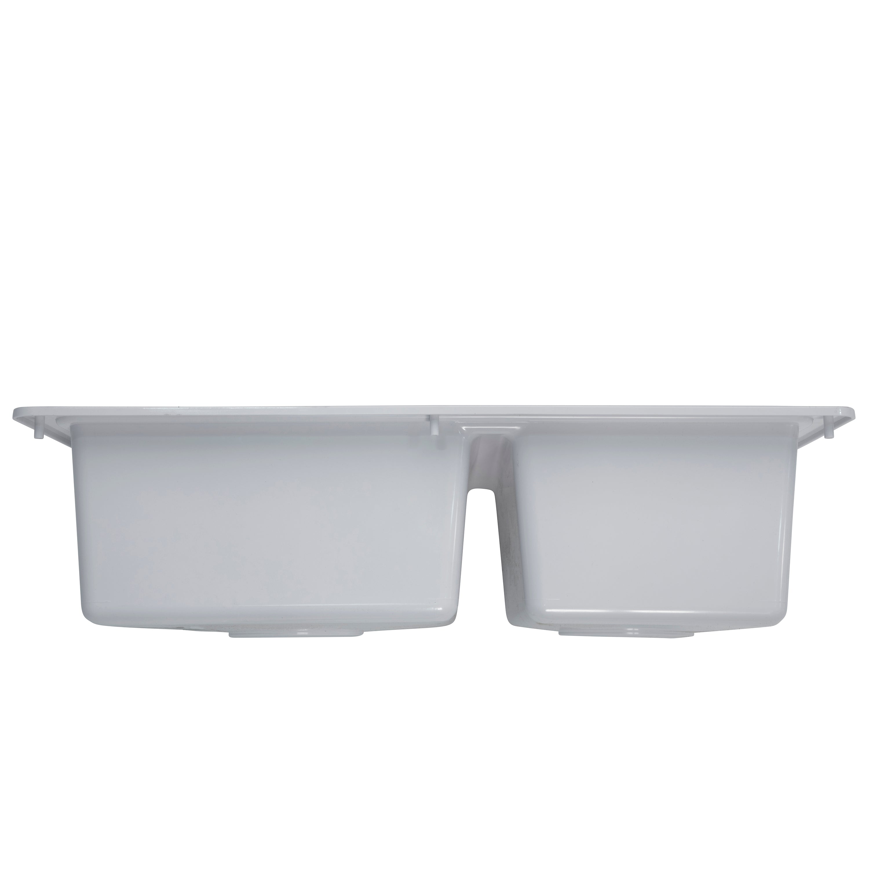Lippert Rv Double Kitchen Galley Sink - 25" X 17" X 6.6" White Abs Plastic - Image 4