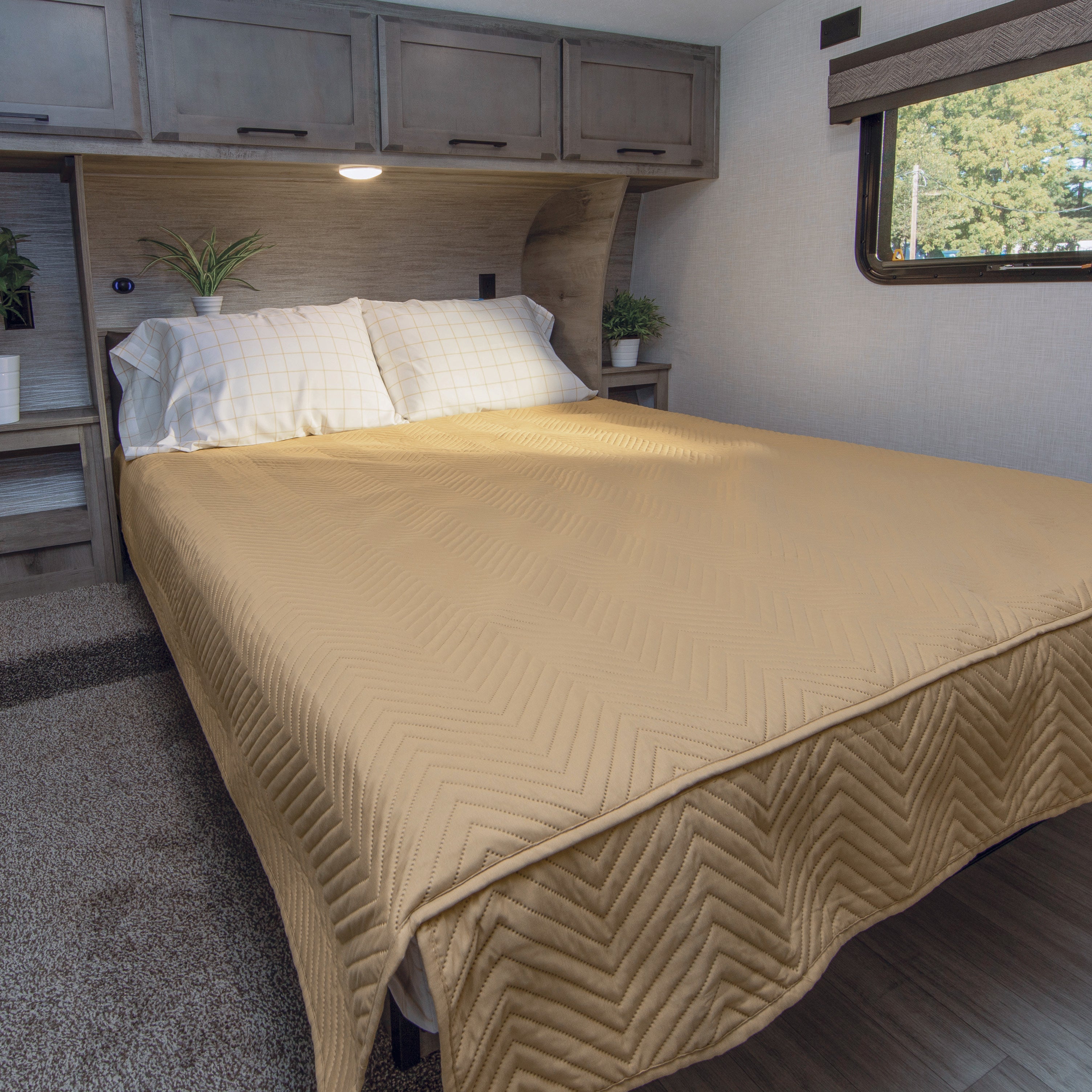 Thomas Payne Easy Zzzs Rv Bedding Set - Short Queen, Tan #2022107829 - Image 8