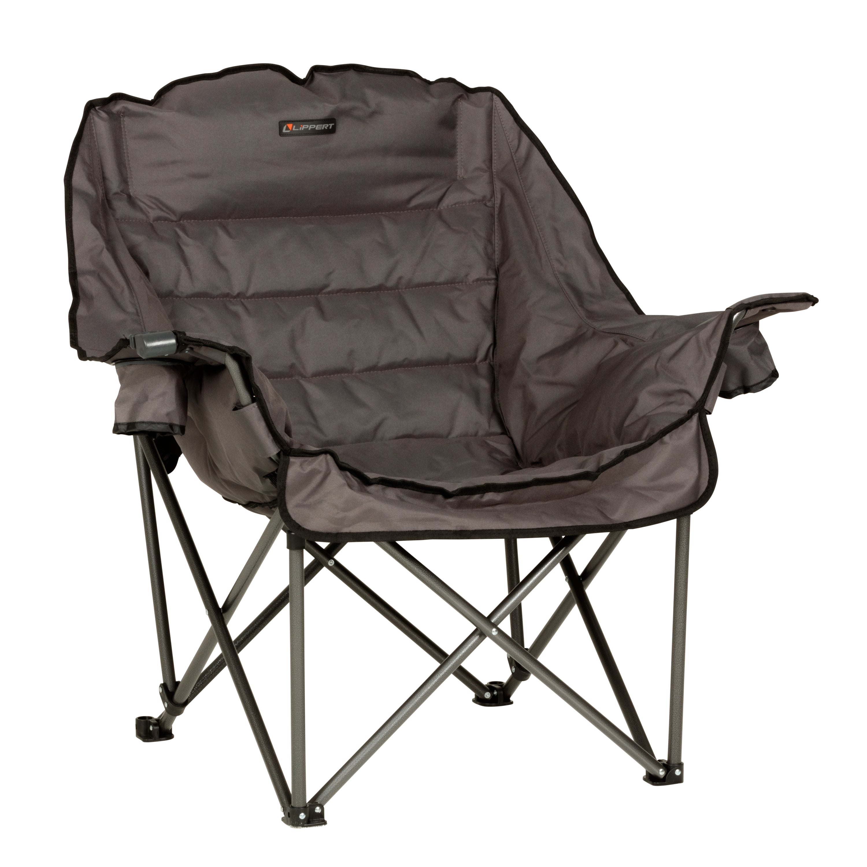 Lippert Big Bear Club Camping Chair - Dark Grey - Image 1