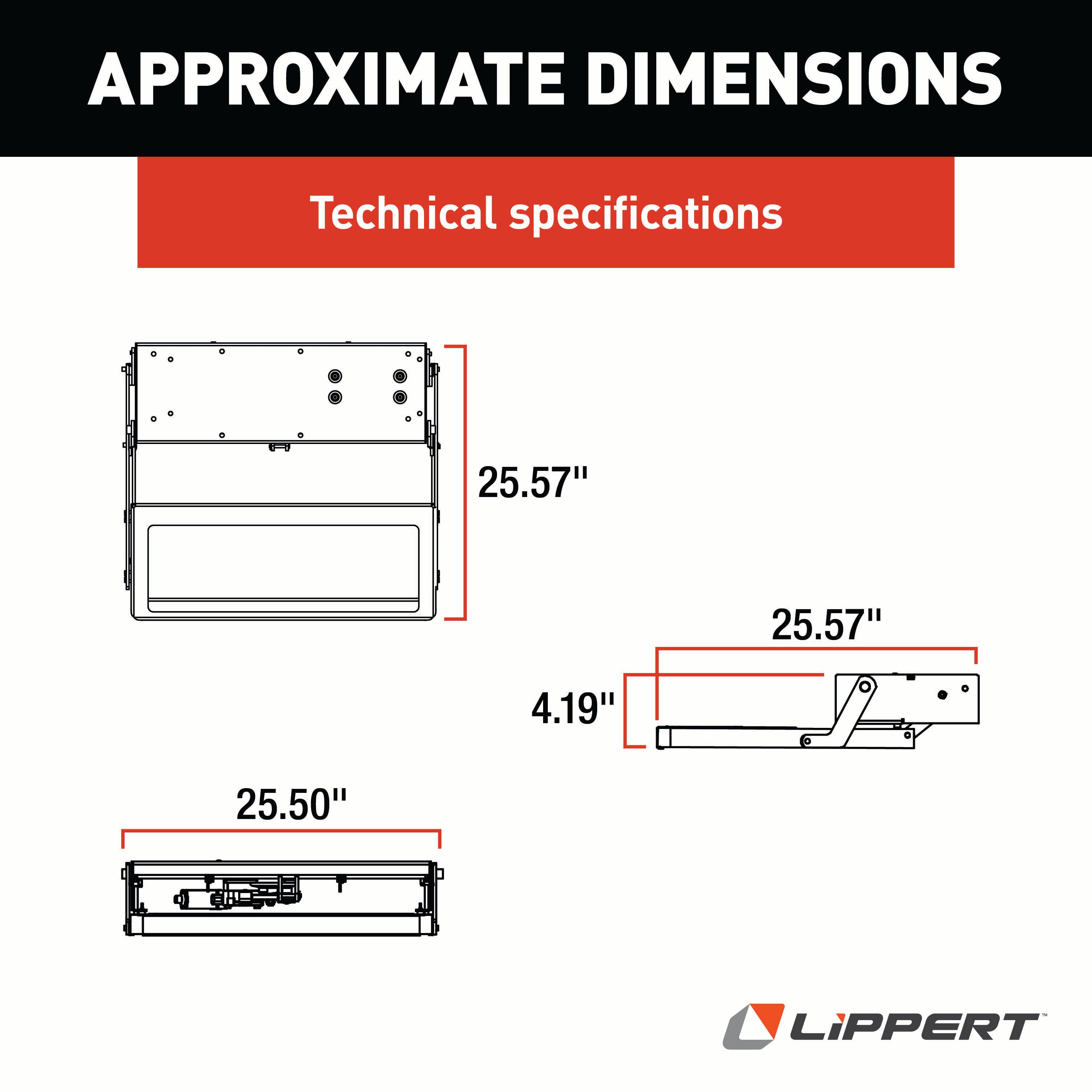 Lippert - 38 Series Step Assembly With Standard Drive Operation And Power Switch Kit - Image 2