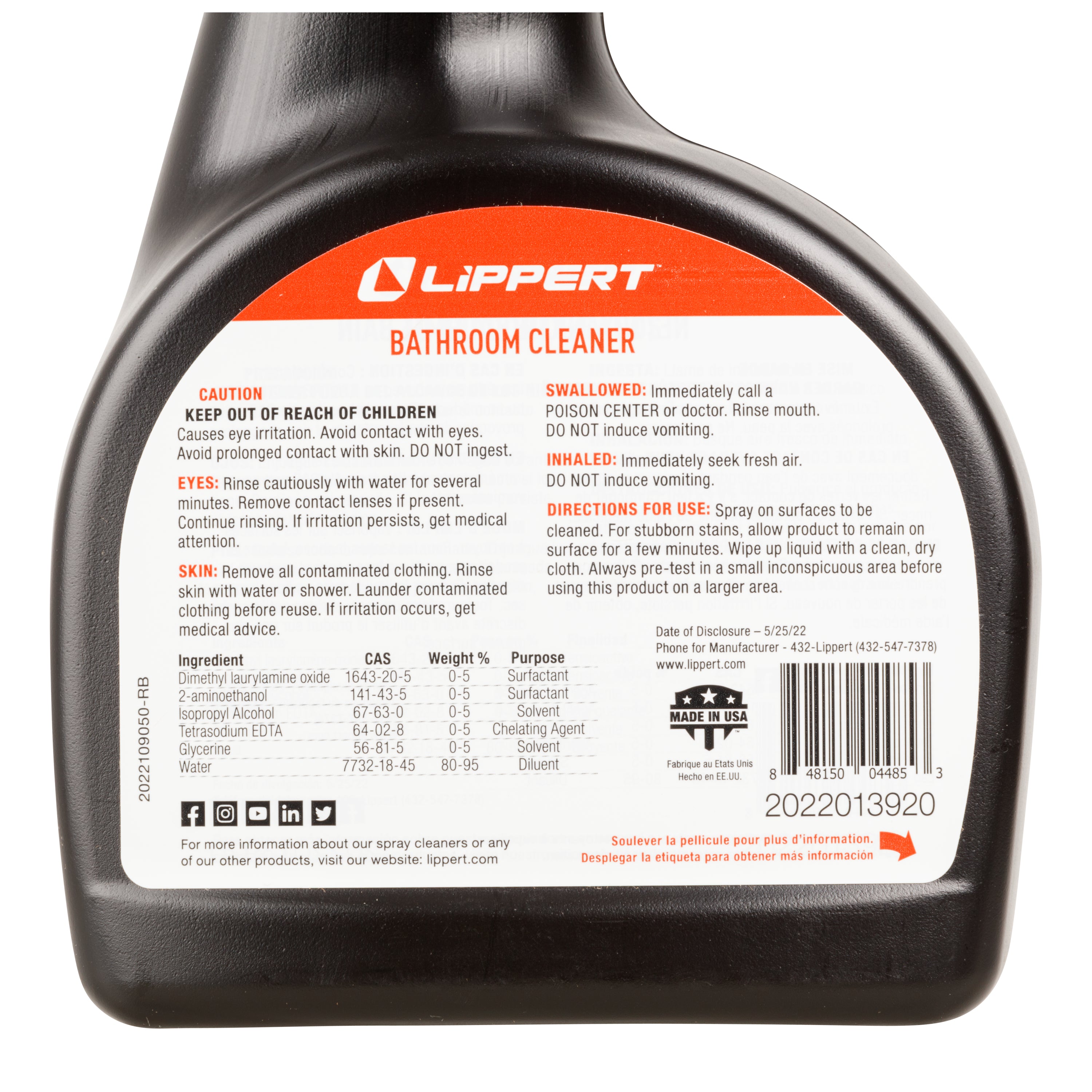 Lippert Rv Bathroom Cleaner - 32 Oz. - Image 3