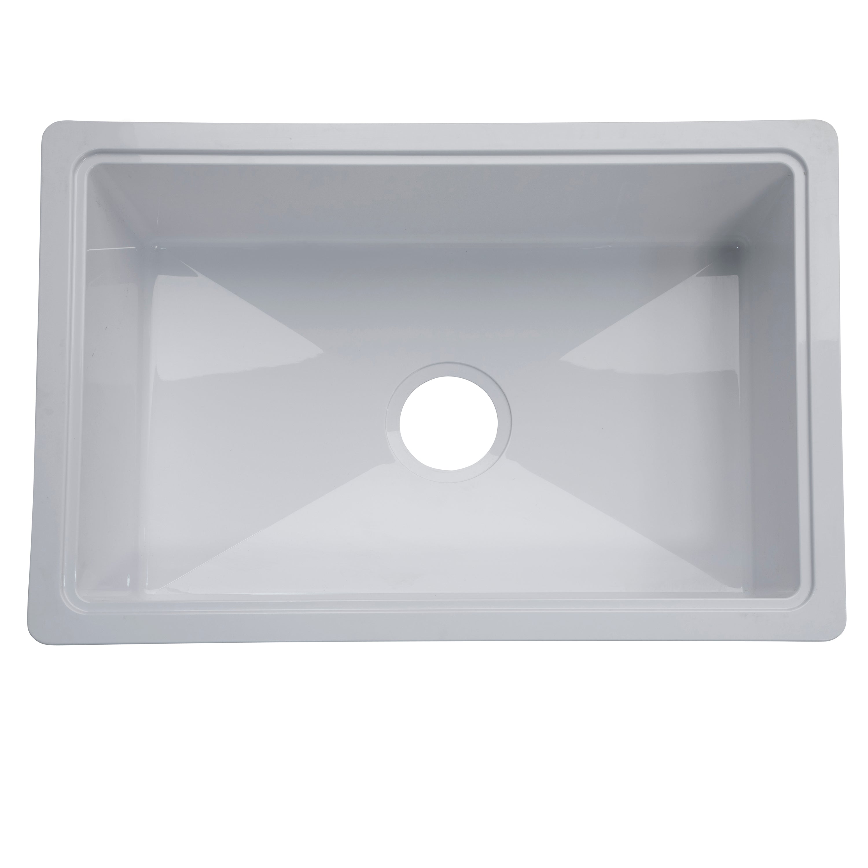 Lippert Rv Single Kitchen Galley Sink - 25" X 17" X 6.6" White Abs Plastic - Image 3