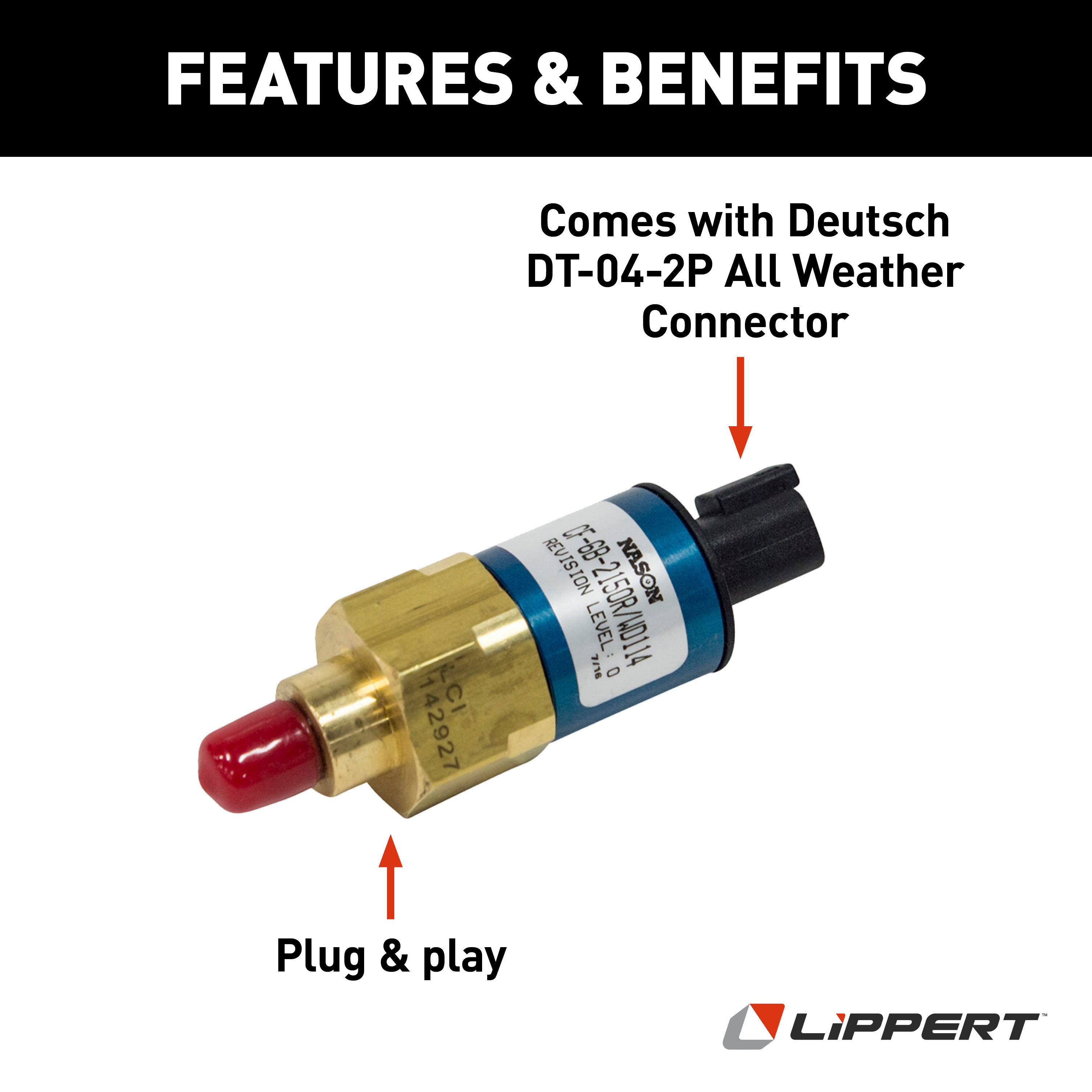 Lippert Replacement Nason Pressure Switch, 2,150 Psi #Cd-Gb-2150/Wd194 - Image 4