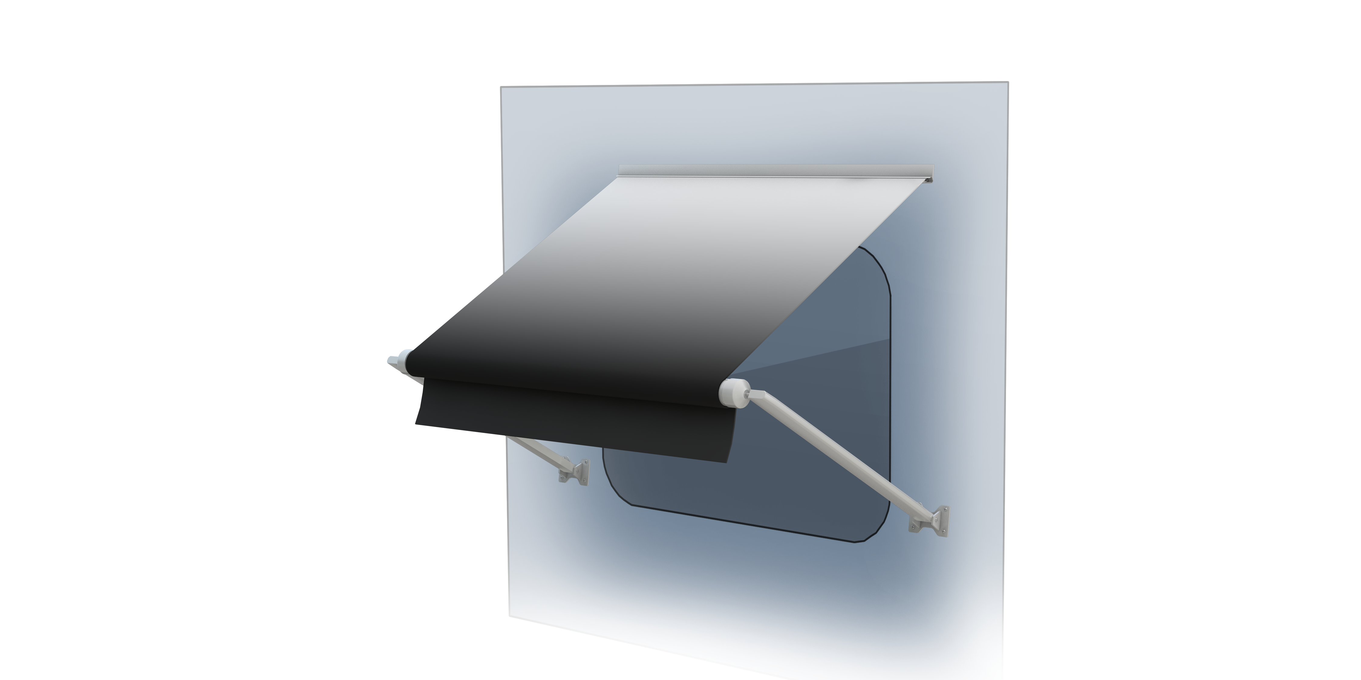 Solera 13'6" Rv Window Awning Roller Assembly - White Fade #V000335033 - Image 1