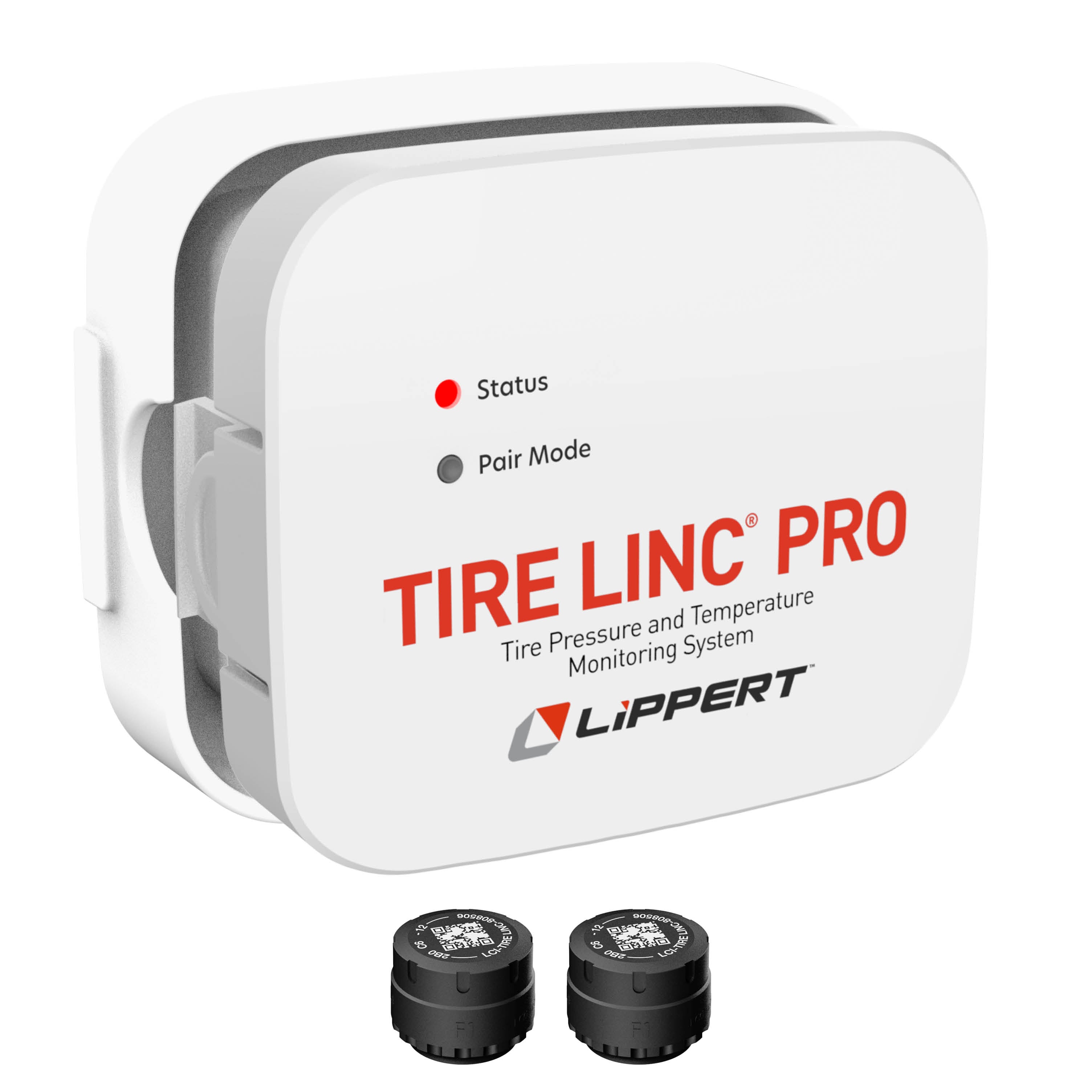 Lippert - Tire Linc PRO RV TPMS - 2-Tire Sensor Kit - Apple CarPlay & Android Auto - Expandable to 15 Sensors - #2024115887