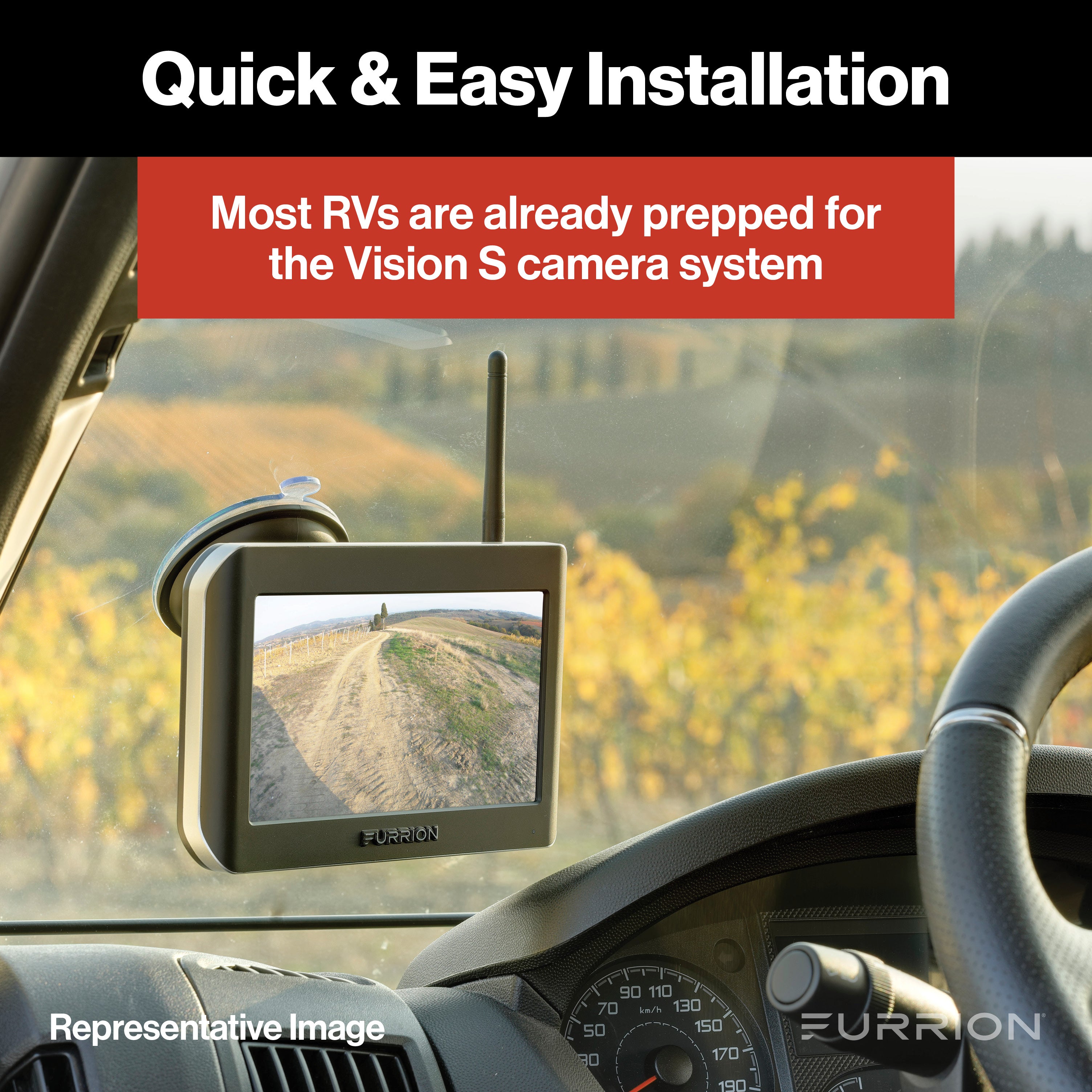 Furrion Vision S Rv Backup Camera System With 5" Monitor - Rear Camera & Led Marker Light #Fos05Tasm - Image 3