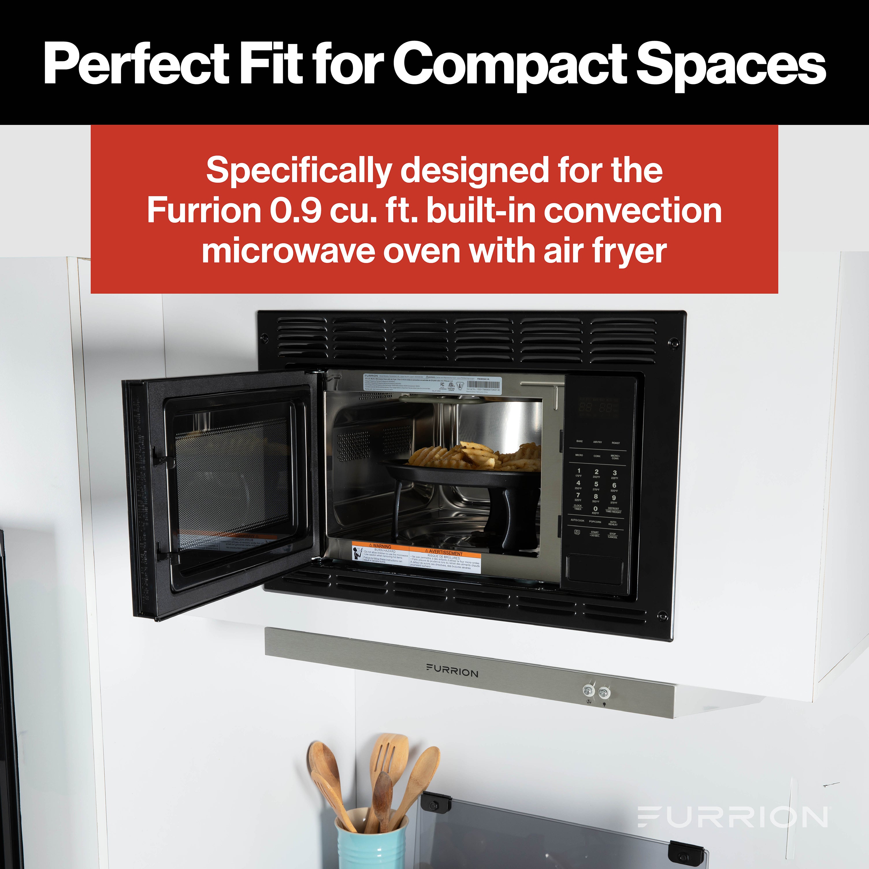 Furrion Trim Kit For 0.9 Cu. Ft. Built-In Convection Microwave Oven With Air Fryer #Fmaml09-Bl-Tk - Image 7