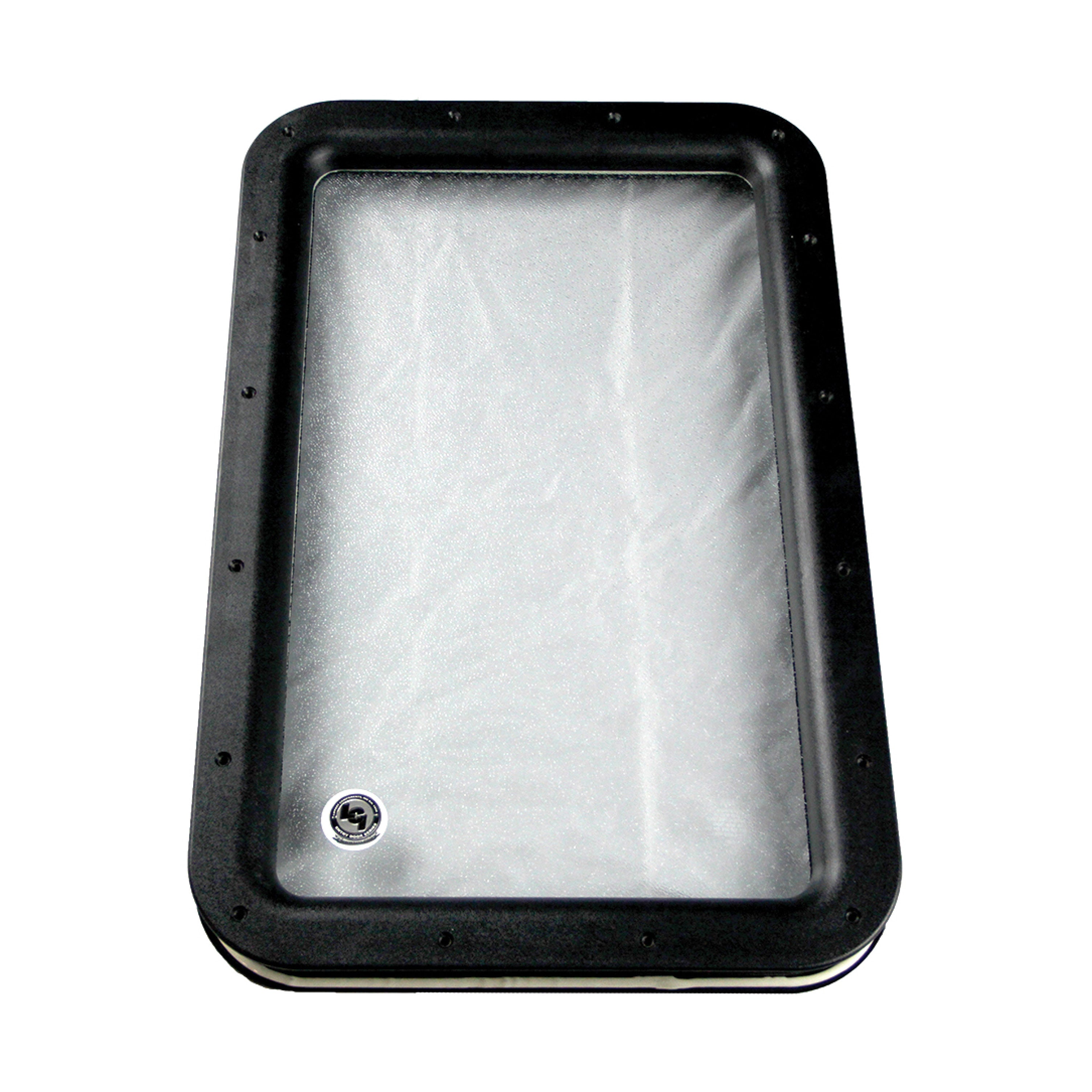 Lippert Inner & Outer Window Frame With Seal & Glass - 12" X 21" Black #363370 - Image 1