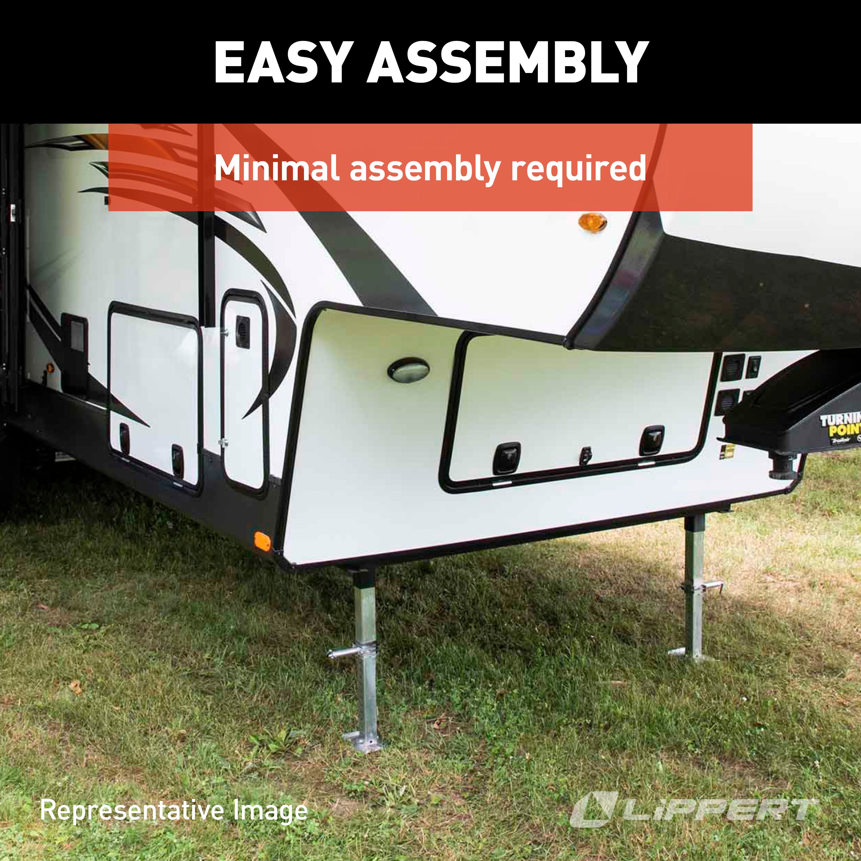 Lippert Power Gear Standard Landing Gear Motor & Ip-Rated Switch Kit #217884 - Image 5