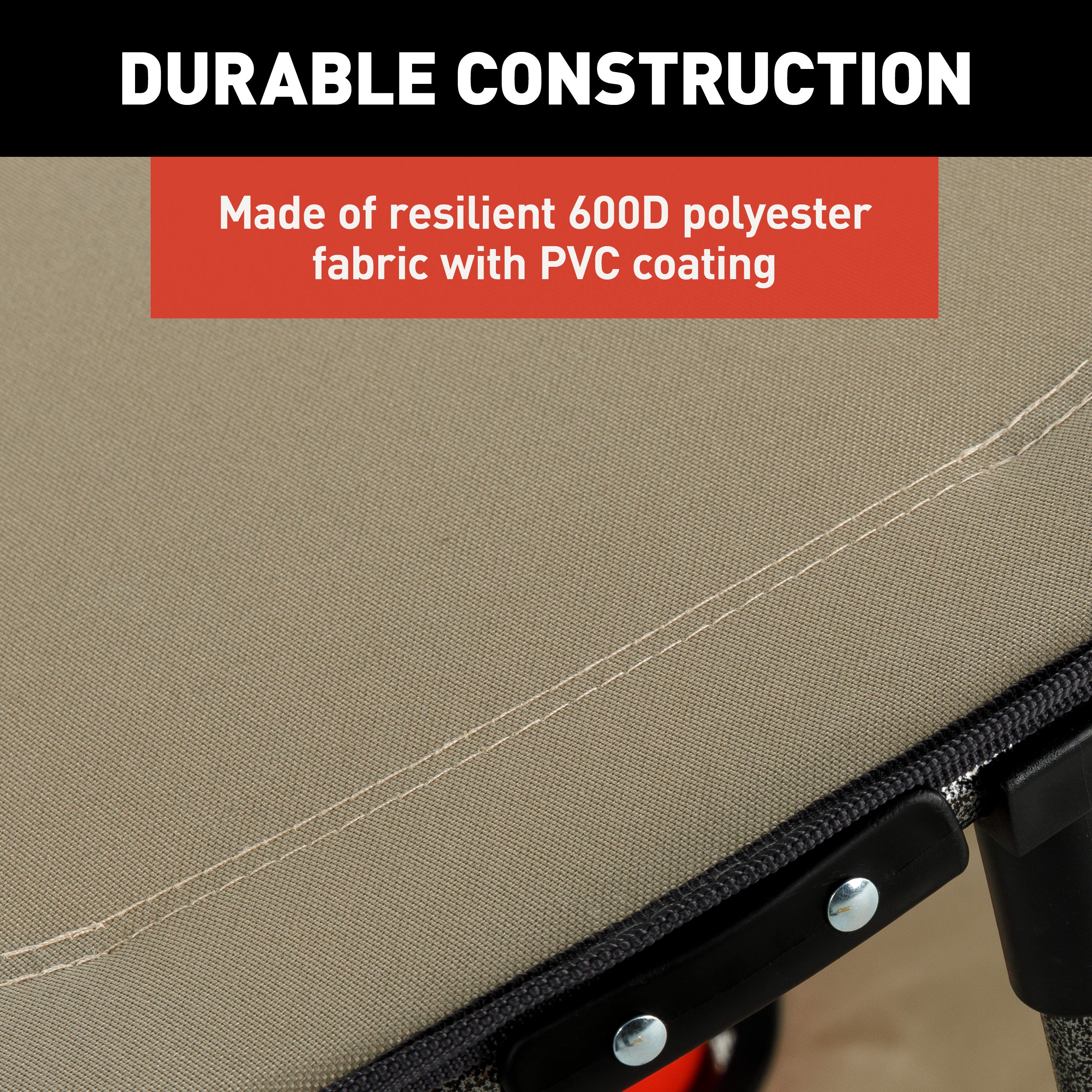 Lippert Two-Tier Folding Camping Table - Sand #2023053721 - Image 3