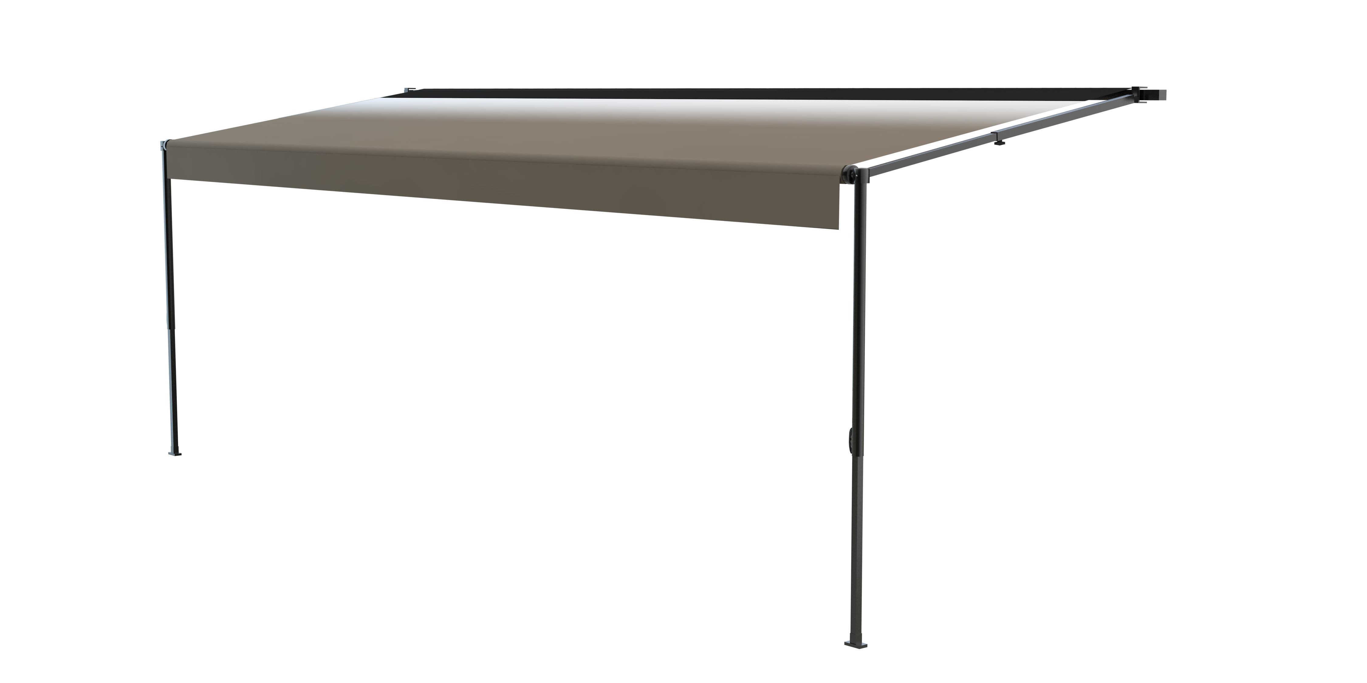 Solera 20' 1000 Series Rv Awning Roller Assembly - Sand Fade (Black When Closed) #V000343049 - Image 1