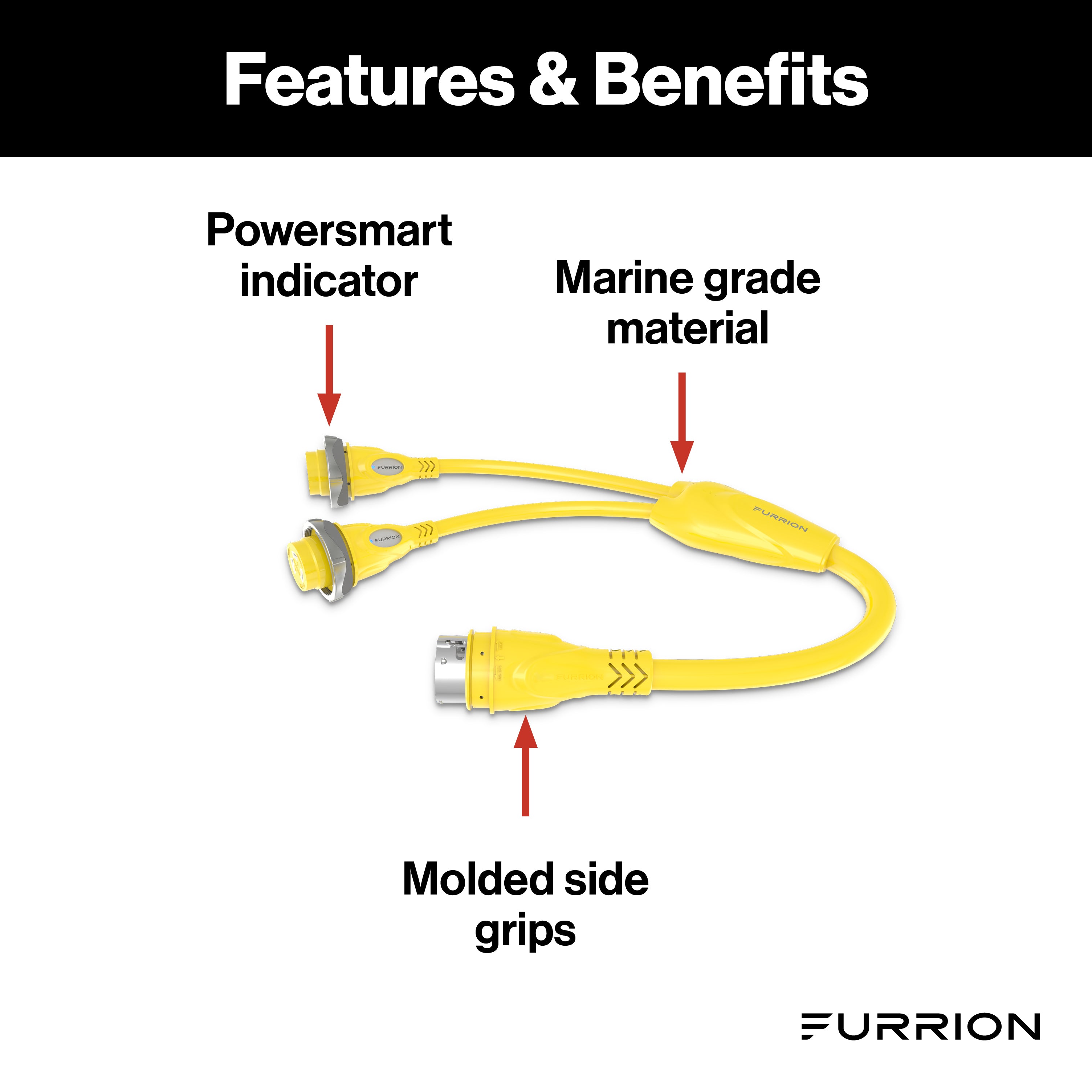 Furrion Y-Adapter - 2(30A) To 50A, 125/250V, Yellow #F3052Y-Sy - Image 2