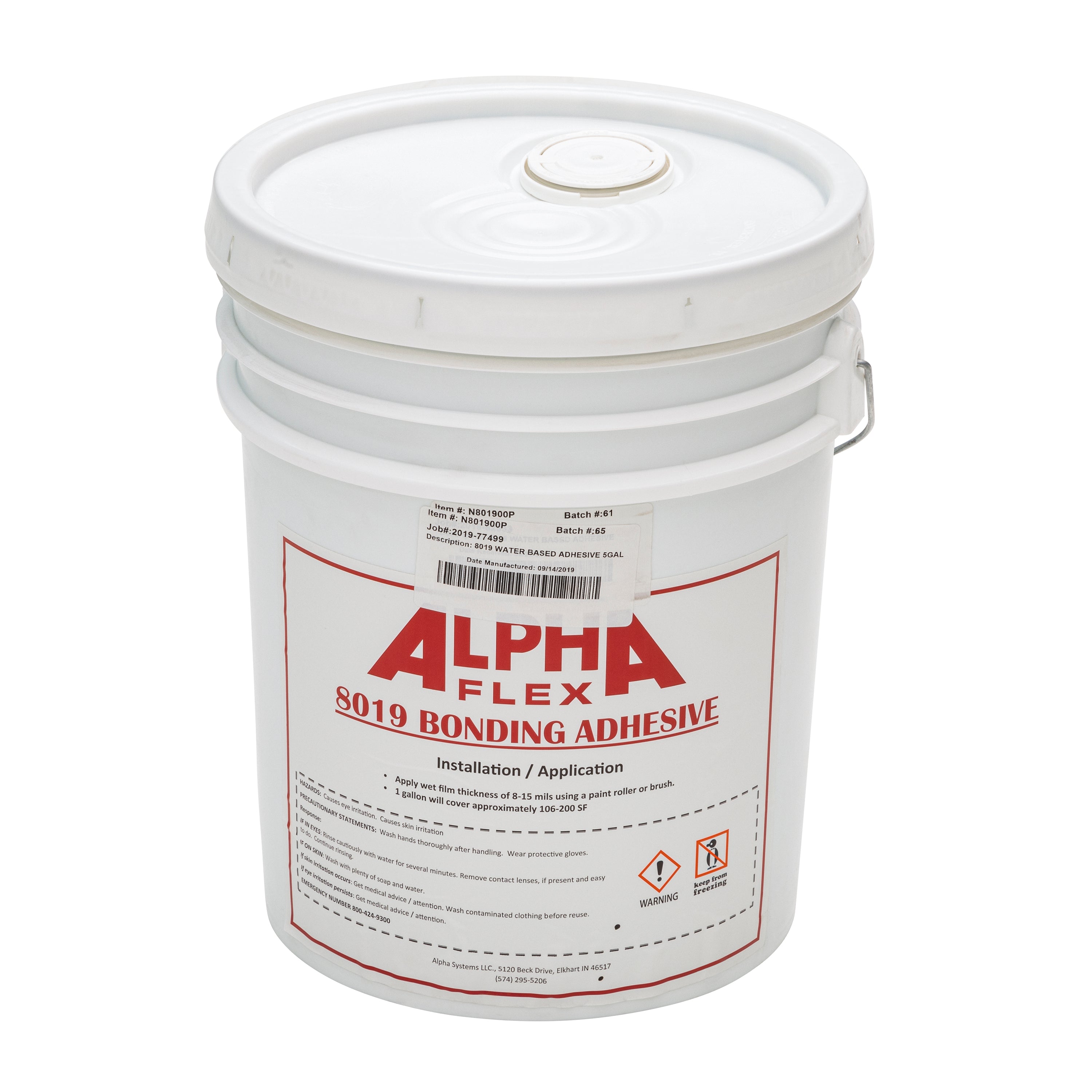 Alpha Systems - 8019 Water Based Bonding Adhesive (5 Gallon) - Image 1