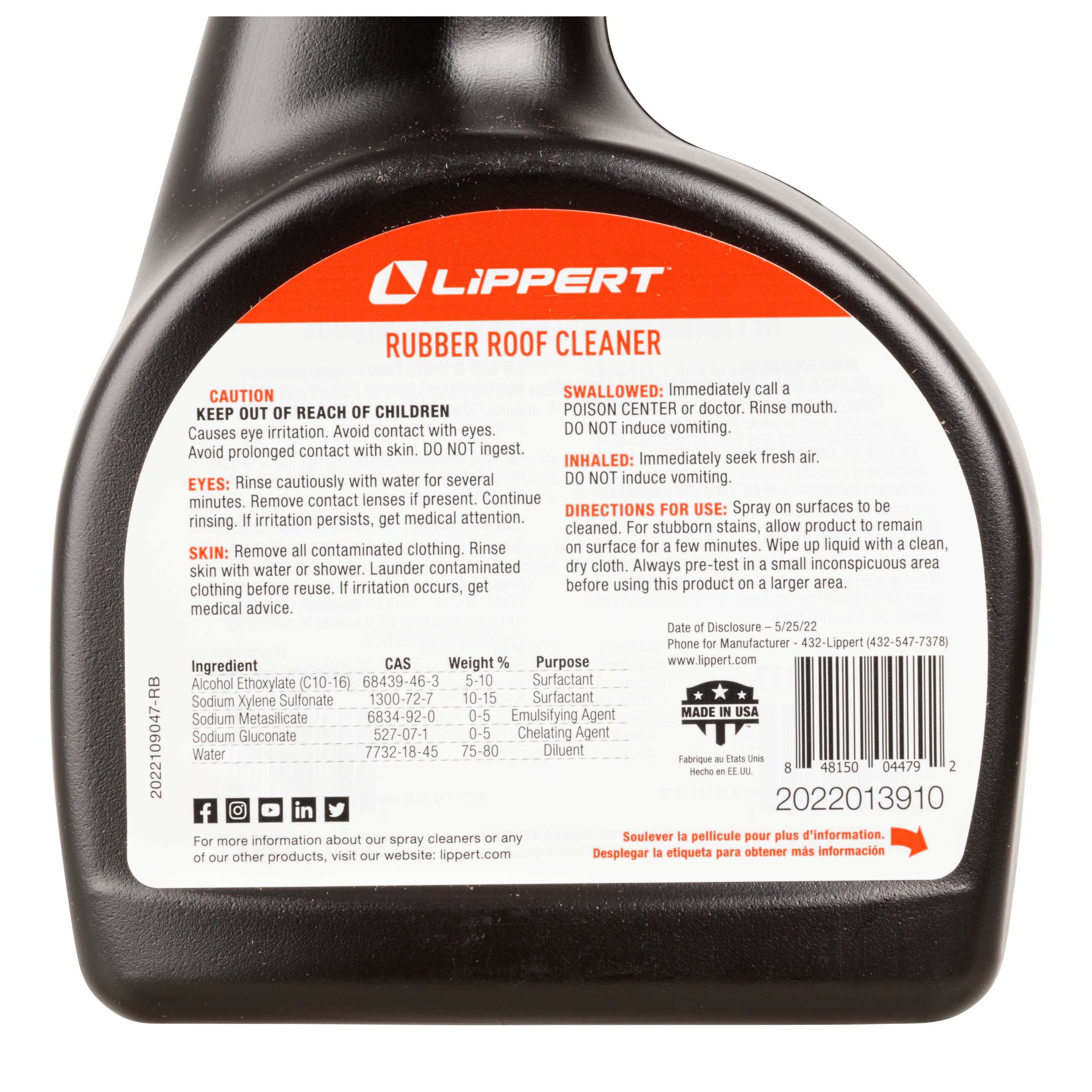 Lippert Rv Rubber Roof Cleaner - 32 Oz. - Image 3