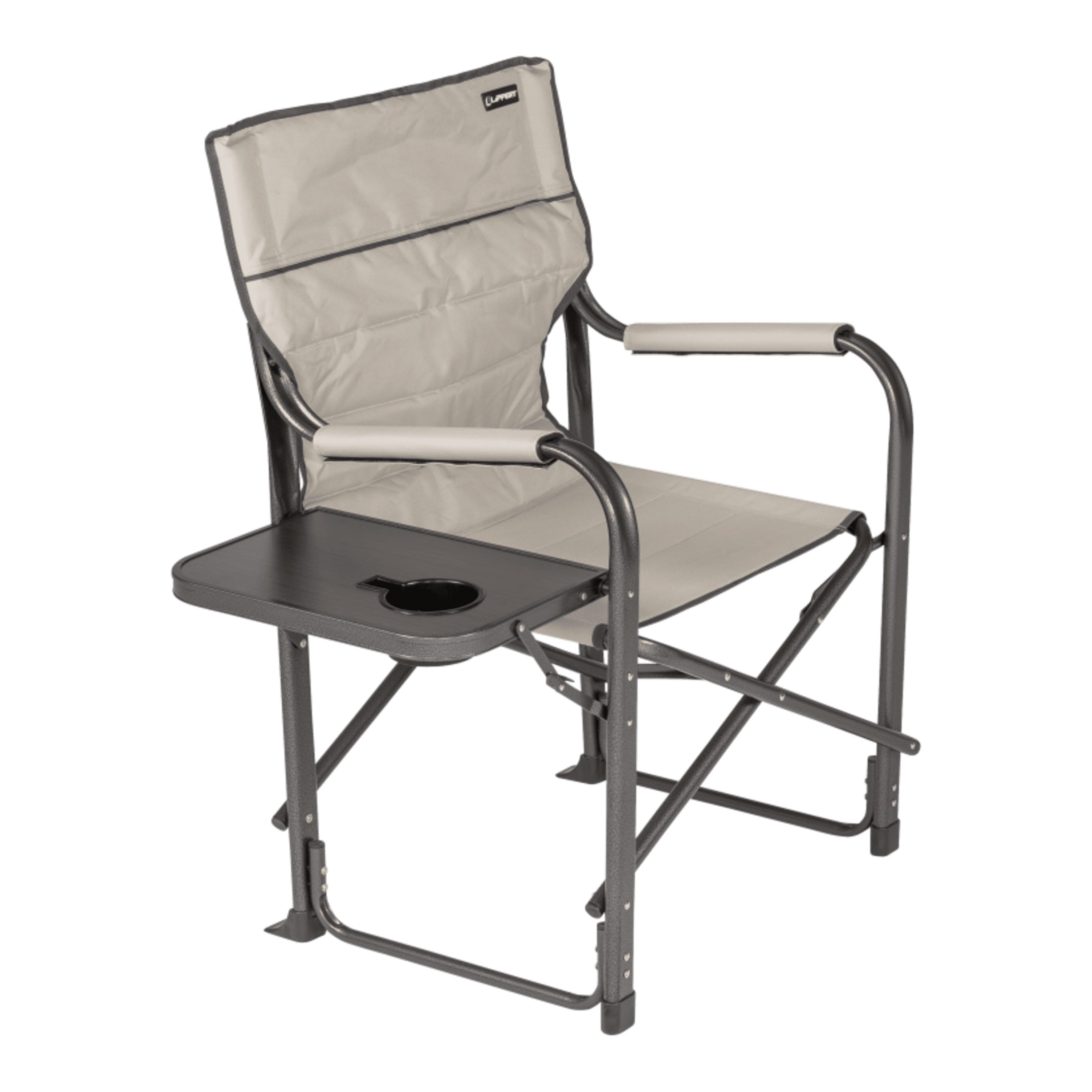 Lippert Scout Plus Director Chair With Side Table - Sand - Image 1