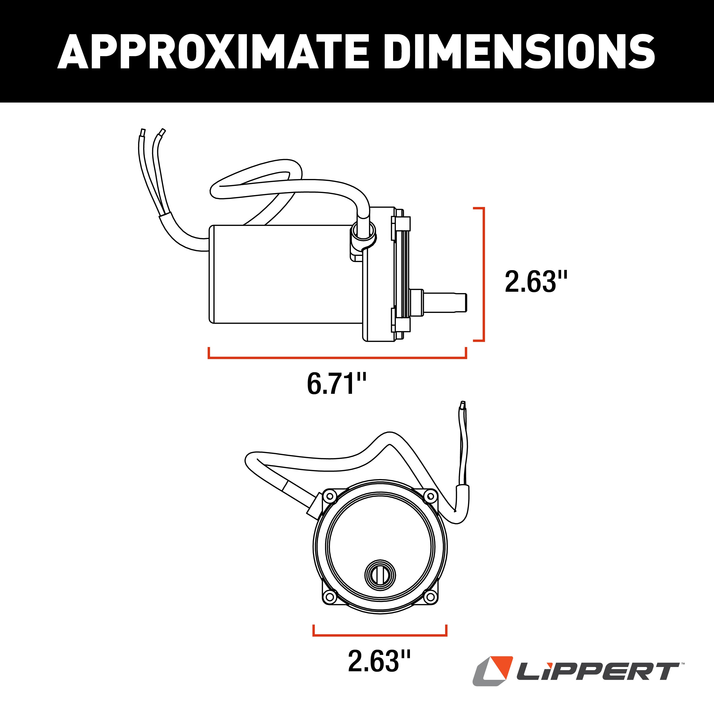 Lippert Replacement High-Speed Electric Rv Stabilizer Motor #352338 - Image 3