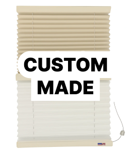 Irvine Shade - Custom Light Filtering Pleated Day/Night Shades with Side Tension Cords