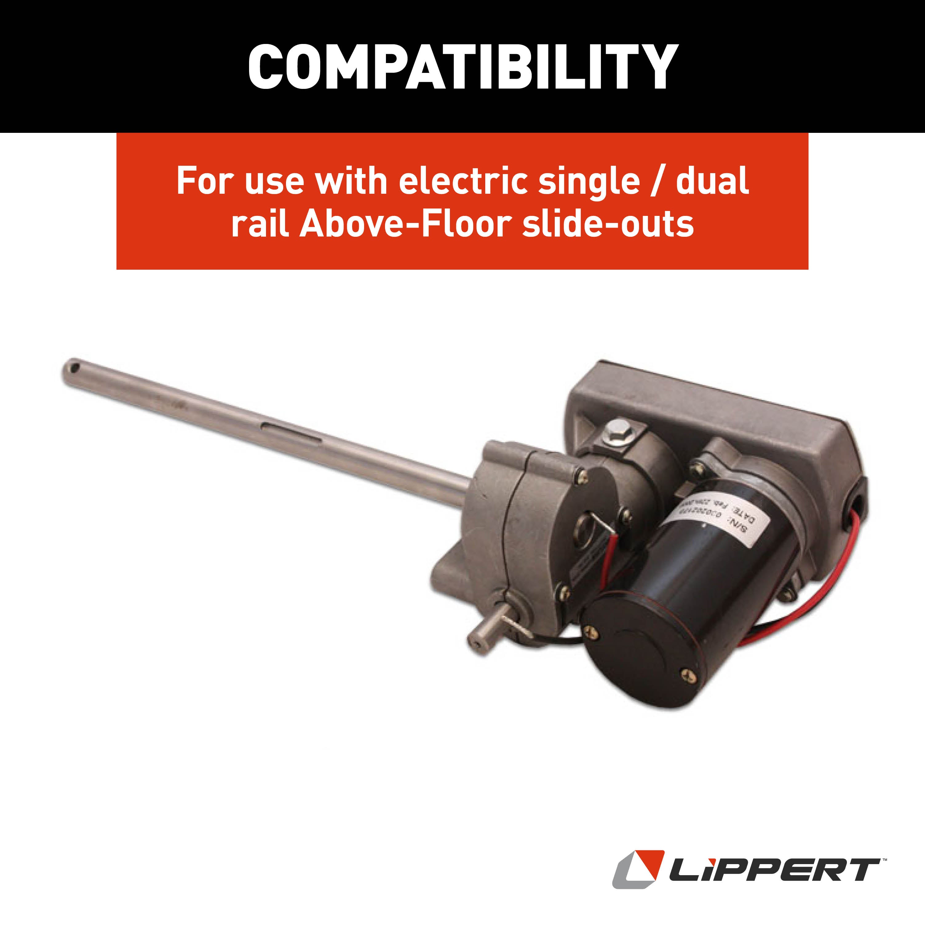 Lippert Replacement Above-Floor Slide-Out 18:1 Venture Motor & Right-Angle Driveshaft #117292 - Image 6