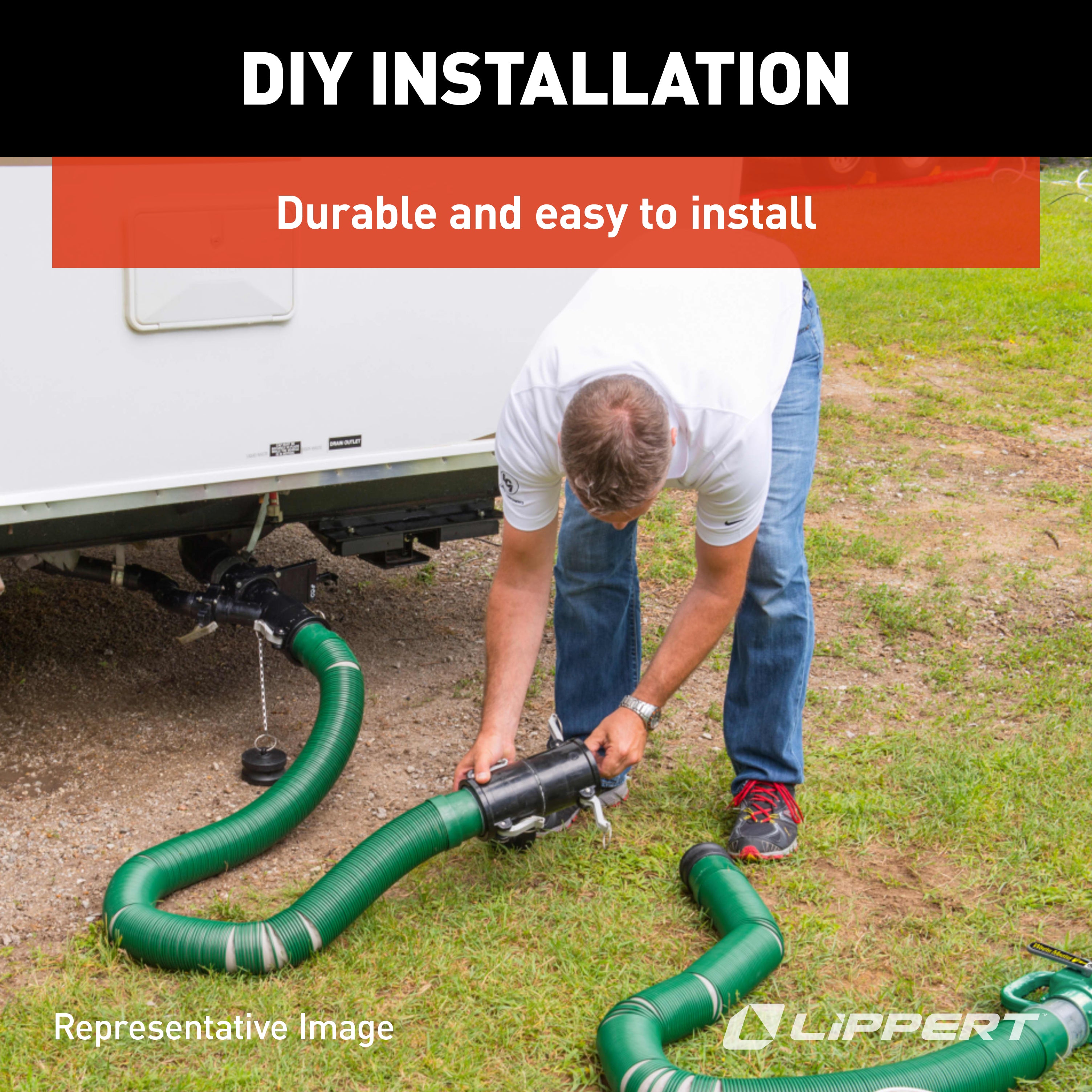 Lippert Waste Master Replacement Threaded Cam Lock Fitting For Rv Sewer Hose #Ppa300 - Image 4