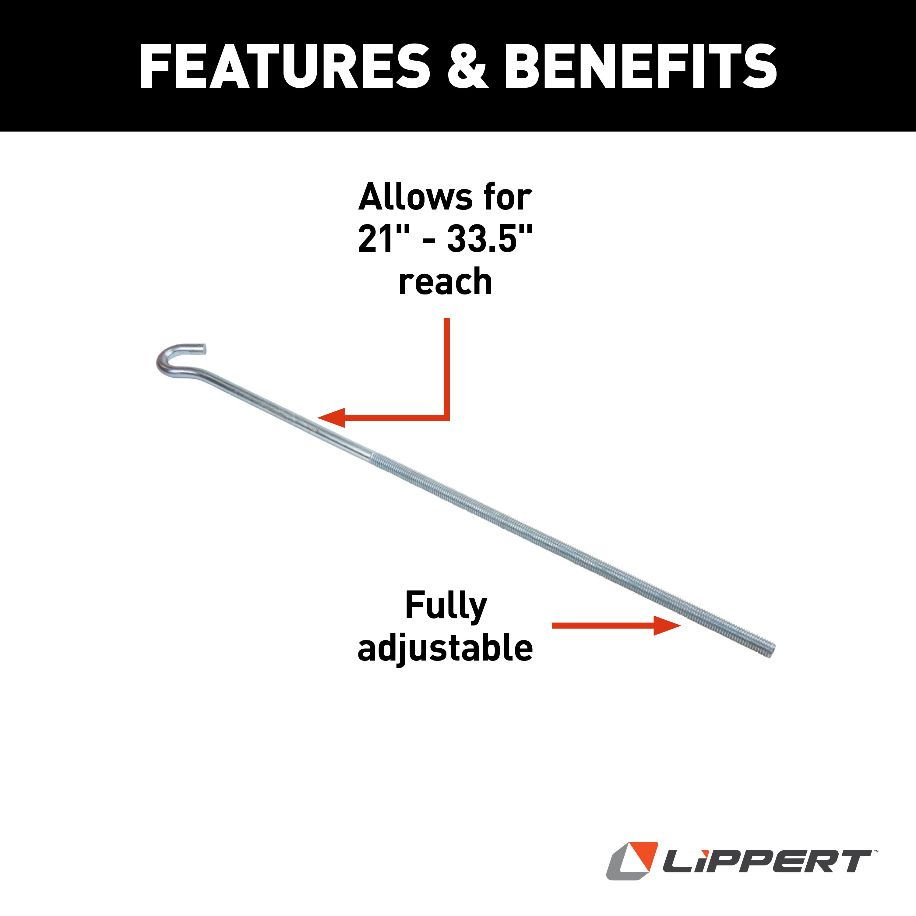 Happijac 24" Threaded Turnbuckle Hook #80312, Tbh-24 - Image 2