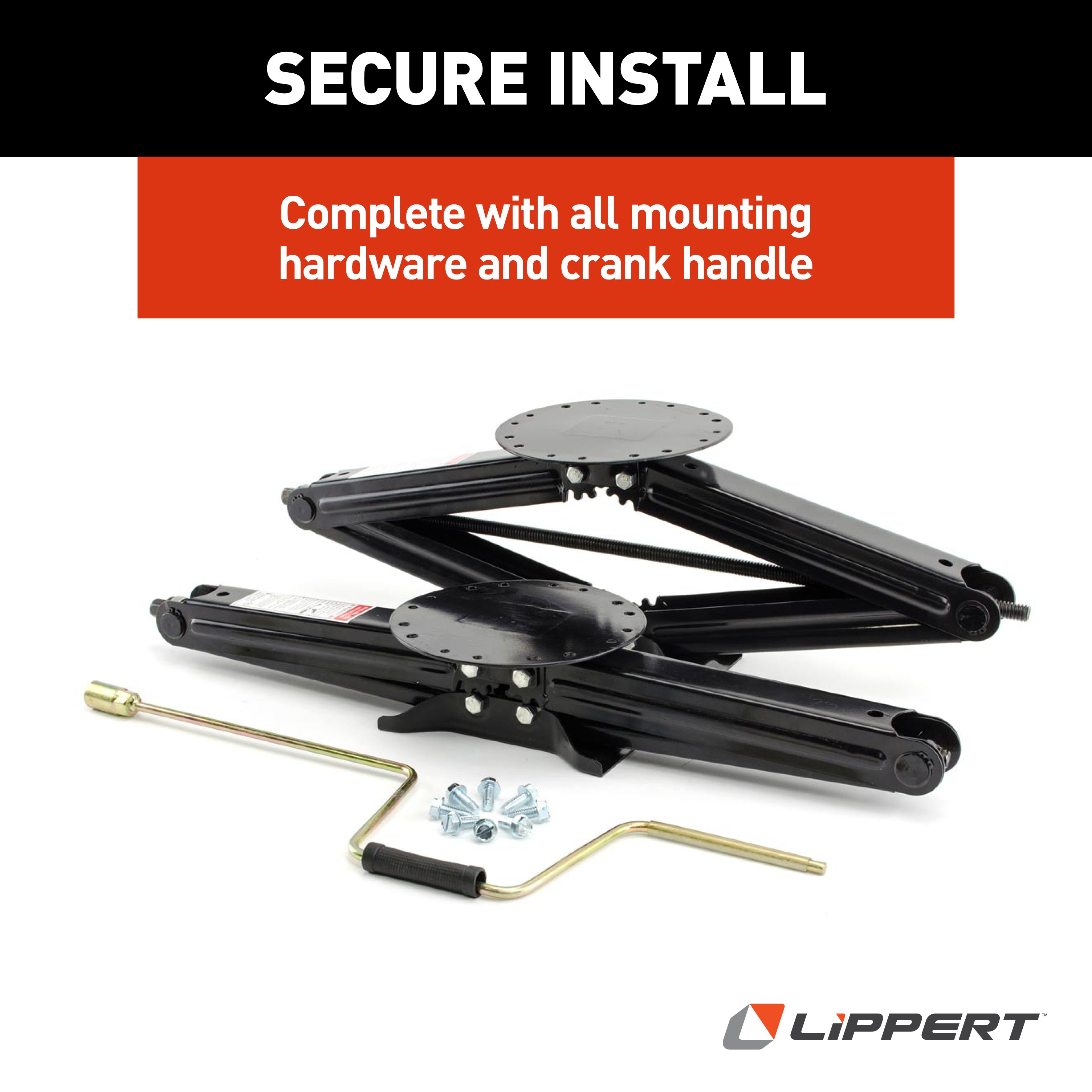 Lippert Manual Rv Scissor Jack Kit - 30" (2-Pack) #285344 - Image 5